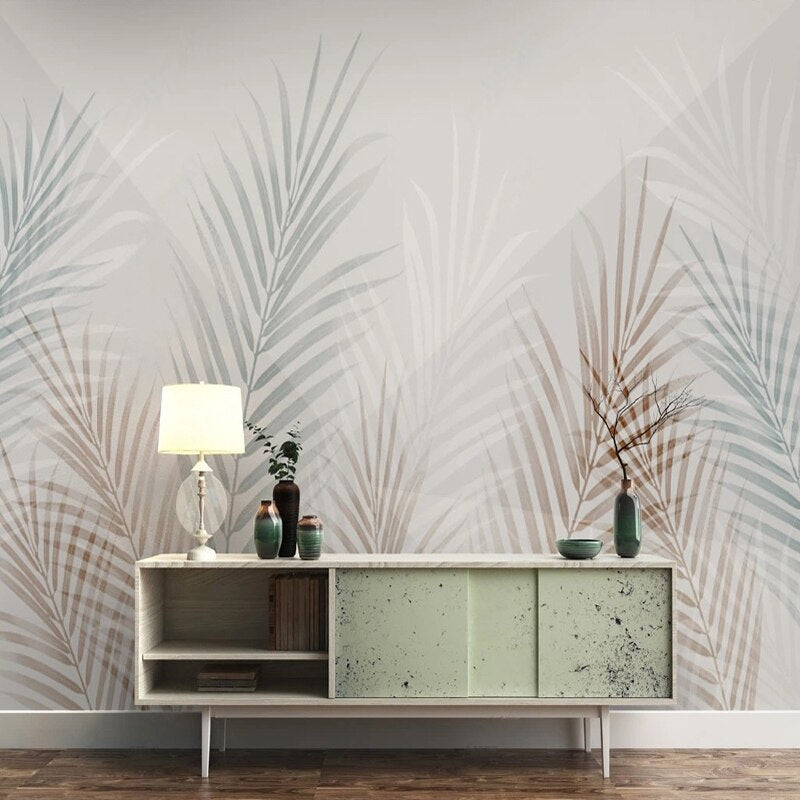 Tropical Palm Paradise Wallpaper Mural - Self-Adhesive Peel & Stick Wall Decor for Living Room, Bedroom, Bathroom - Waterproof Removable Wallpaper for Home & Office