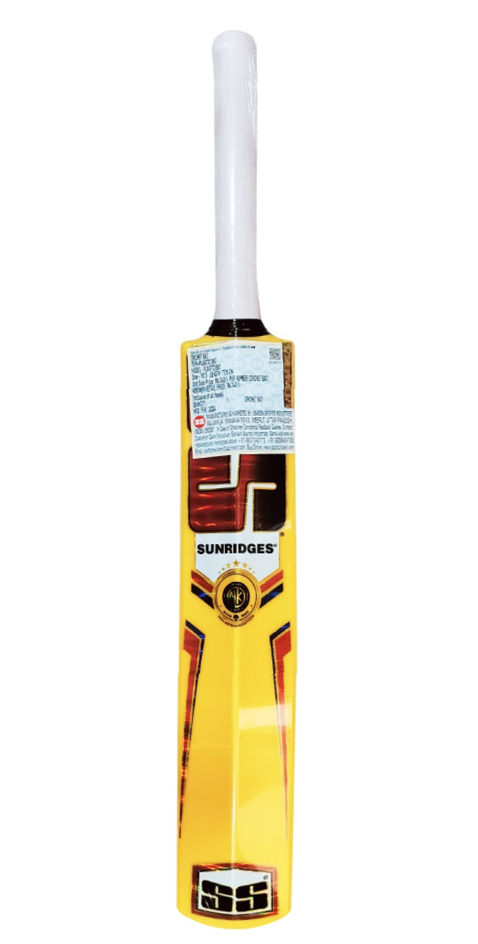 Best SS Plastic Cricket Bat Size 4 for Kids - Lightweight & Durable Junior Cricket Equipment for Backyard Practice & School Sports