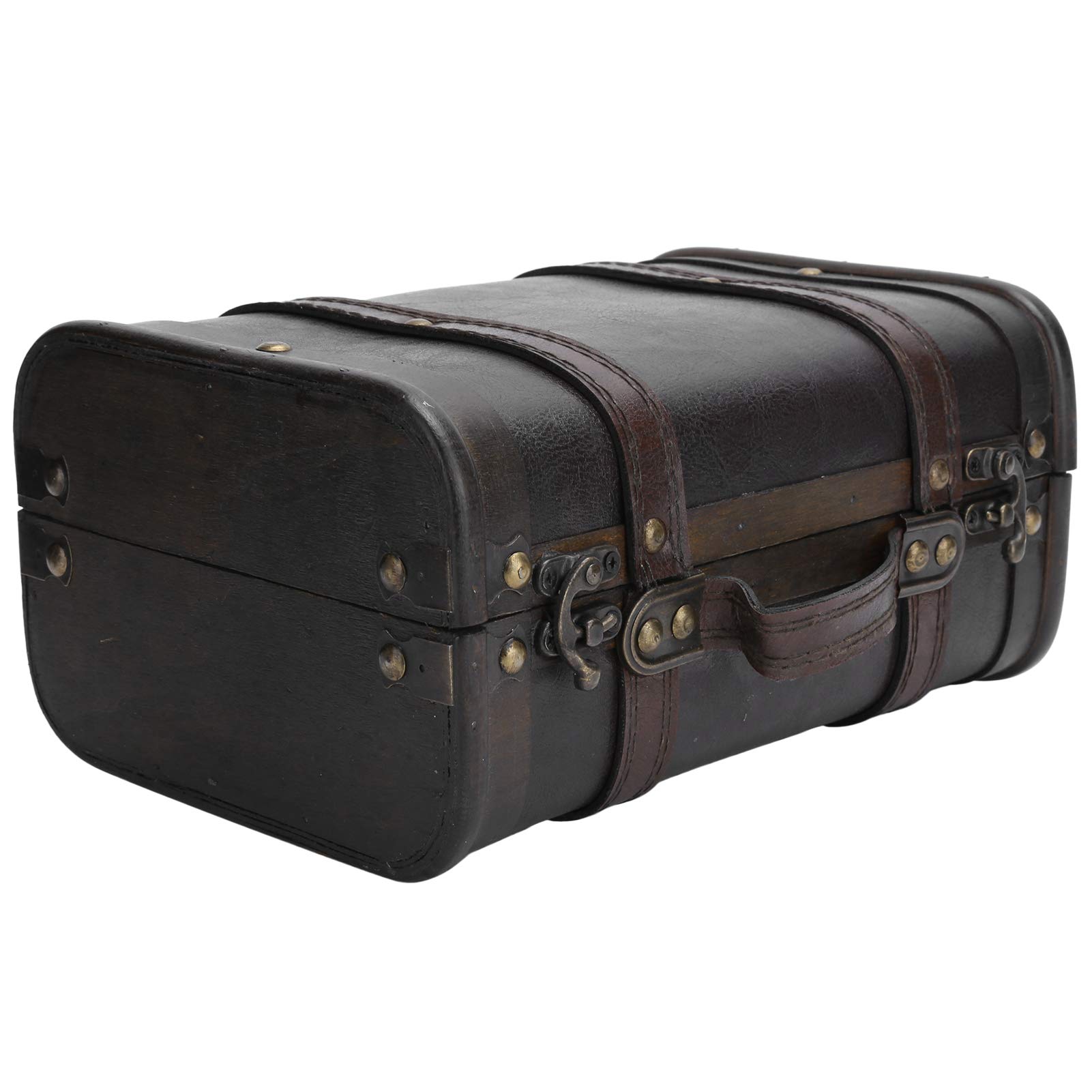 Vintage Wooden Storage Box - Handcrafted, Eco-Friendly & Durable Large Organizer for Home, Office, or Outdoor Use | Perfect for Blankets, Toys, Books & Seasonal Decor (Small Size)