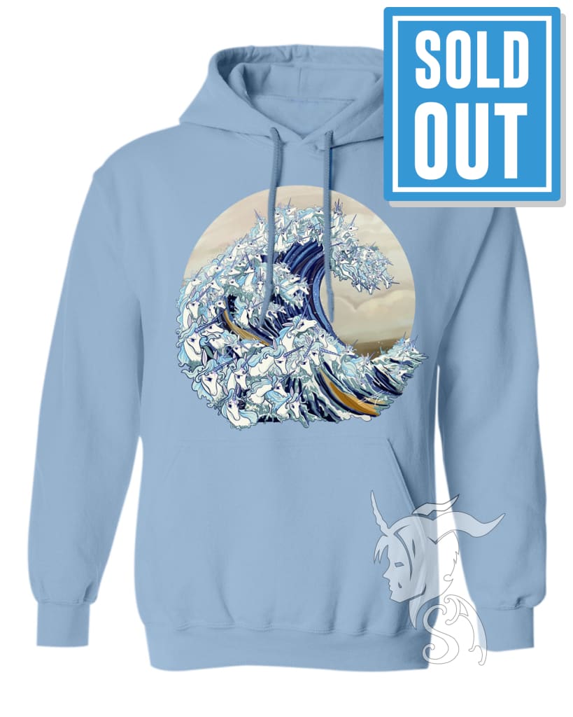 Unicorn Wave Hoodie for Women & Men - Soft & Cozy Pullover Sweatshirt for Casual Wear, Street Style & Loungewear