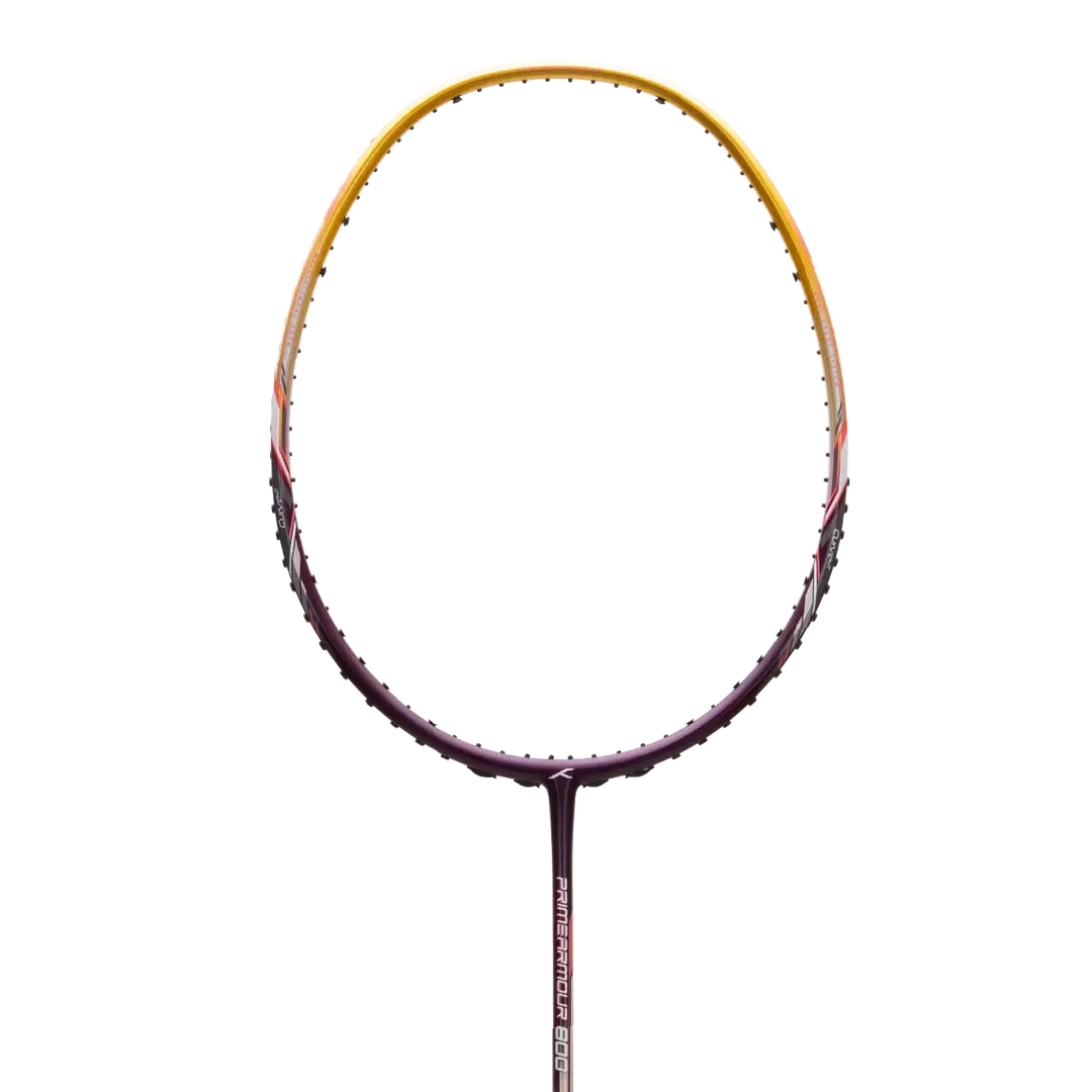 HNDRD Primearmour 800 Pre-Strung Badminton Racket - Professional Carbon Fiber Shuttlecock Racket for Indoor & Outdoor Sports, Training & Competitive Play