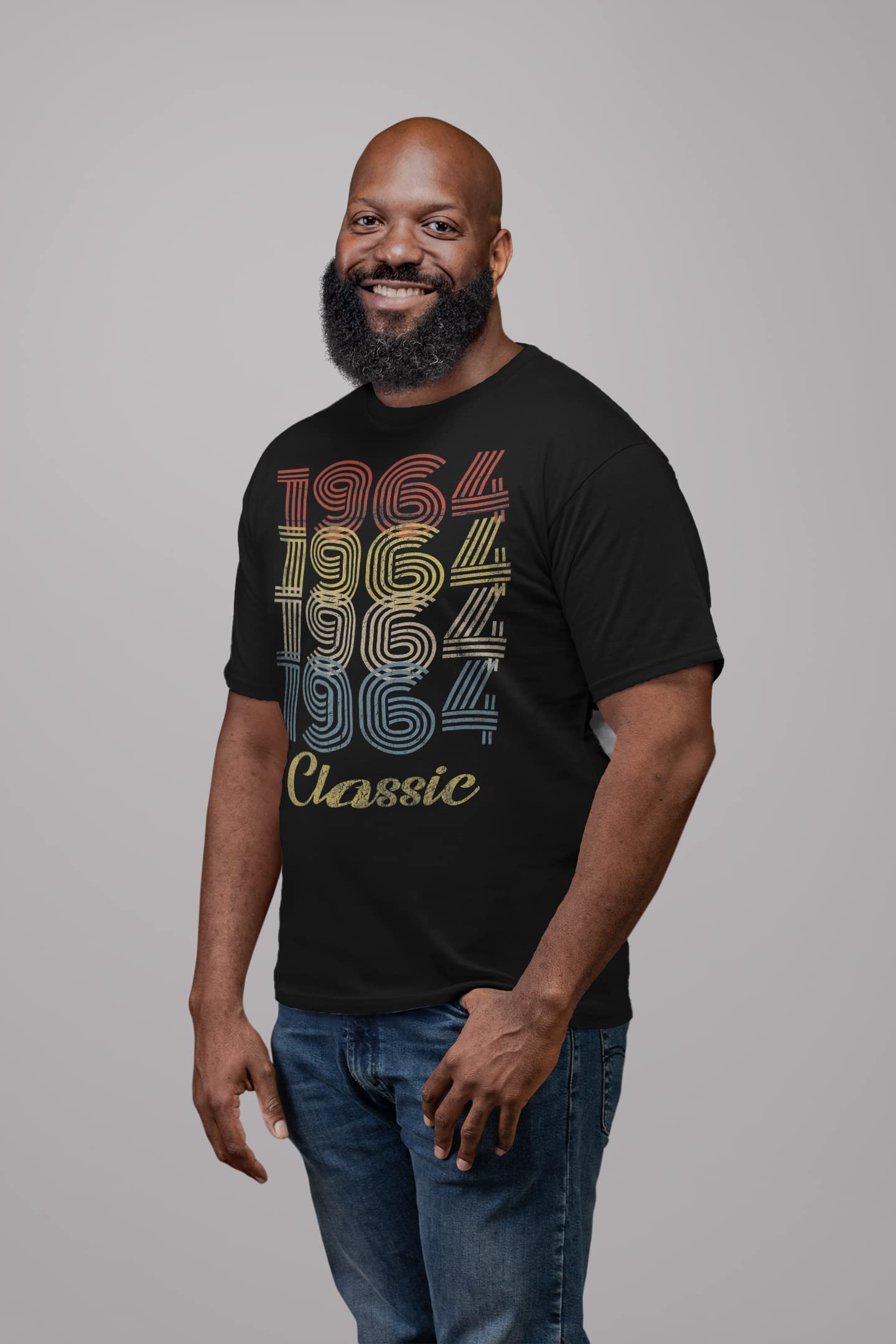 1964 Vintage Retro 61st Birthday Gift T-Shirt for Men - Classic 61 Year Old Birthday Present - Perfect for Dad, Grandpa & Birthday Parties