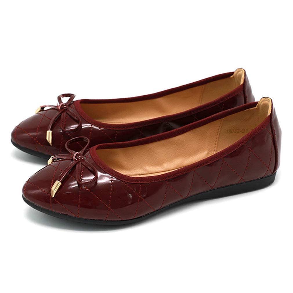 Women's Ballet Flats - Comfortable Quilted Slip-On Shoes with Flexible Sole for Girls & Women | Perfect for Casual Walking, Office & Daily Wear