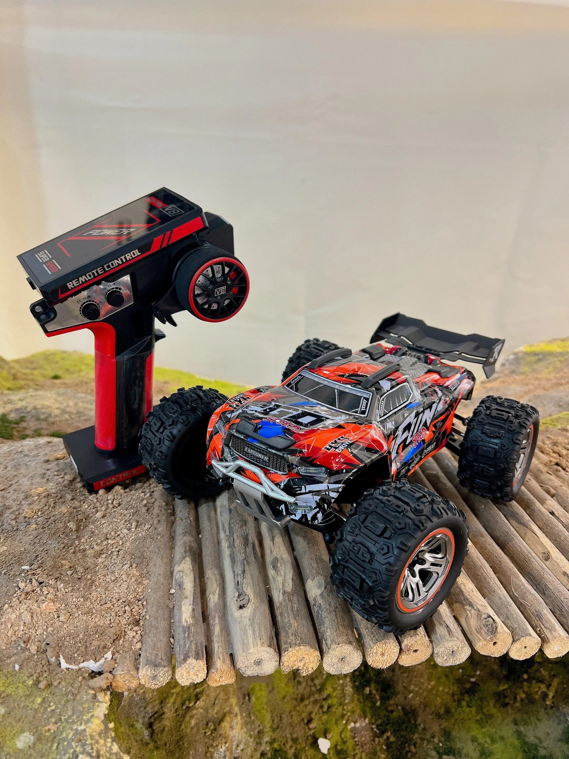 WLTOYS 184008 1/18 Scale 60KM/H High Speed Brushless 4WD RC Truck with 2.4G Remote Control - Off-Road Racing, Backyard Bashing & Stunt Performance for Adults and Kids