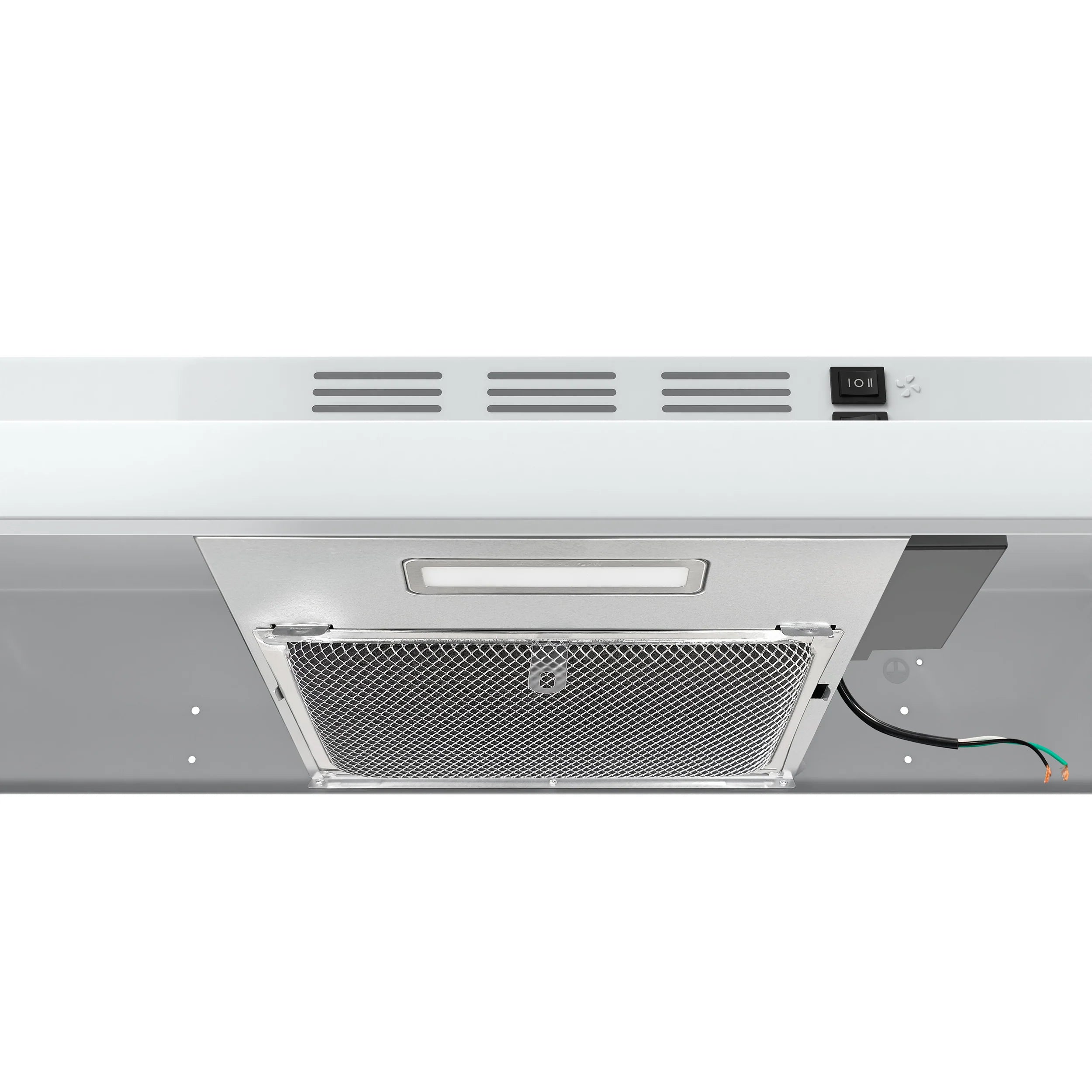 Forno FRHUC5200 30WHT 30-Inch 200 CFM Compact Under Cabinet Range Hood in White - Perfect for Small Kitchens and Apartments