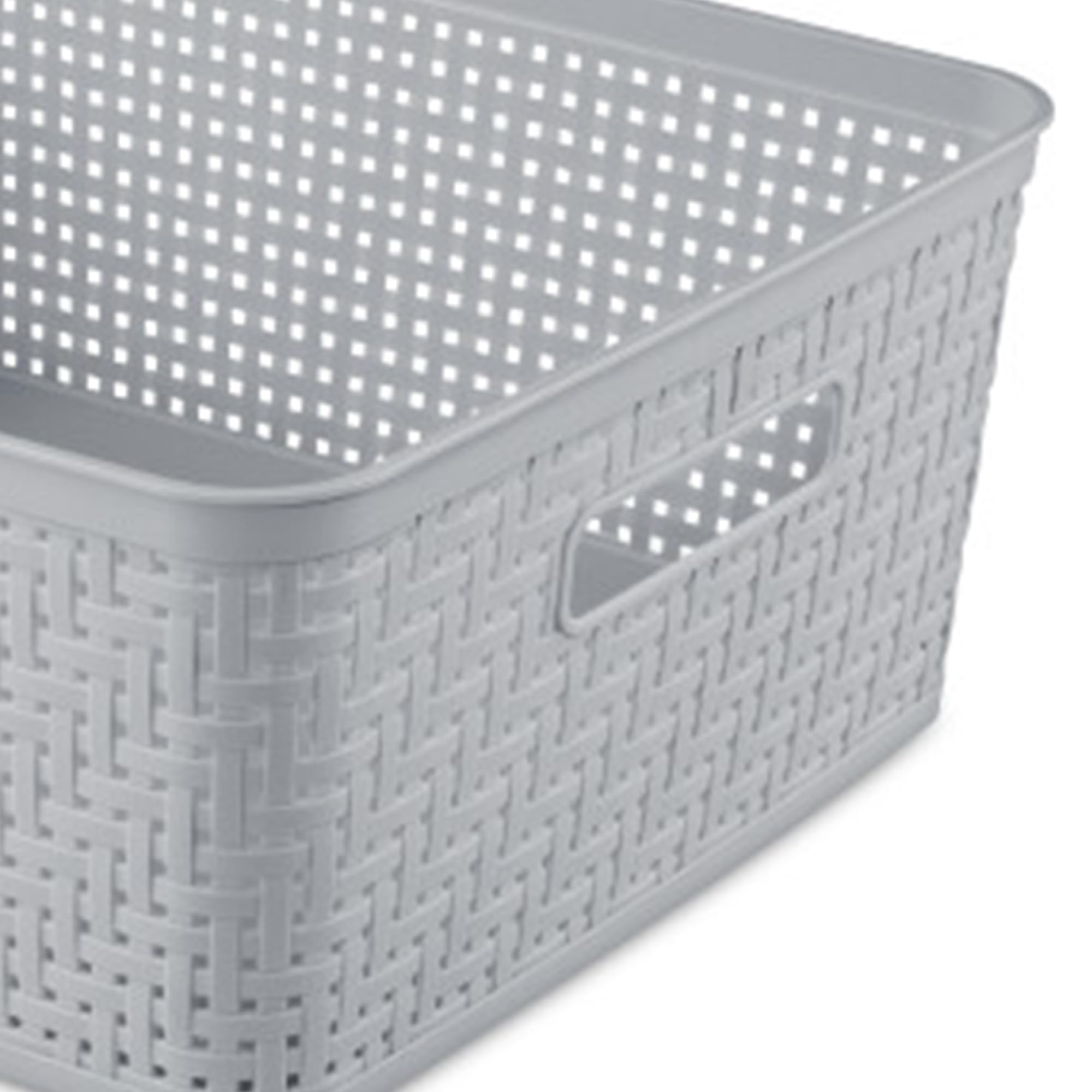 Sterilite 24-Pack Plastic Storage Bins with Lids - Durable Stackable Organizer Containers for Home, Office & Closet Organization - Perfect for Toys, Crafts, Books & Household Items Storage