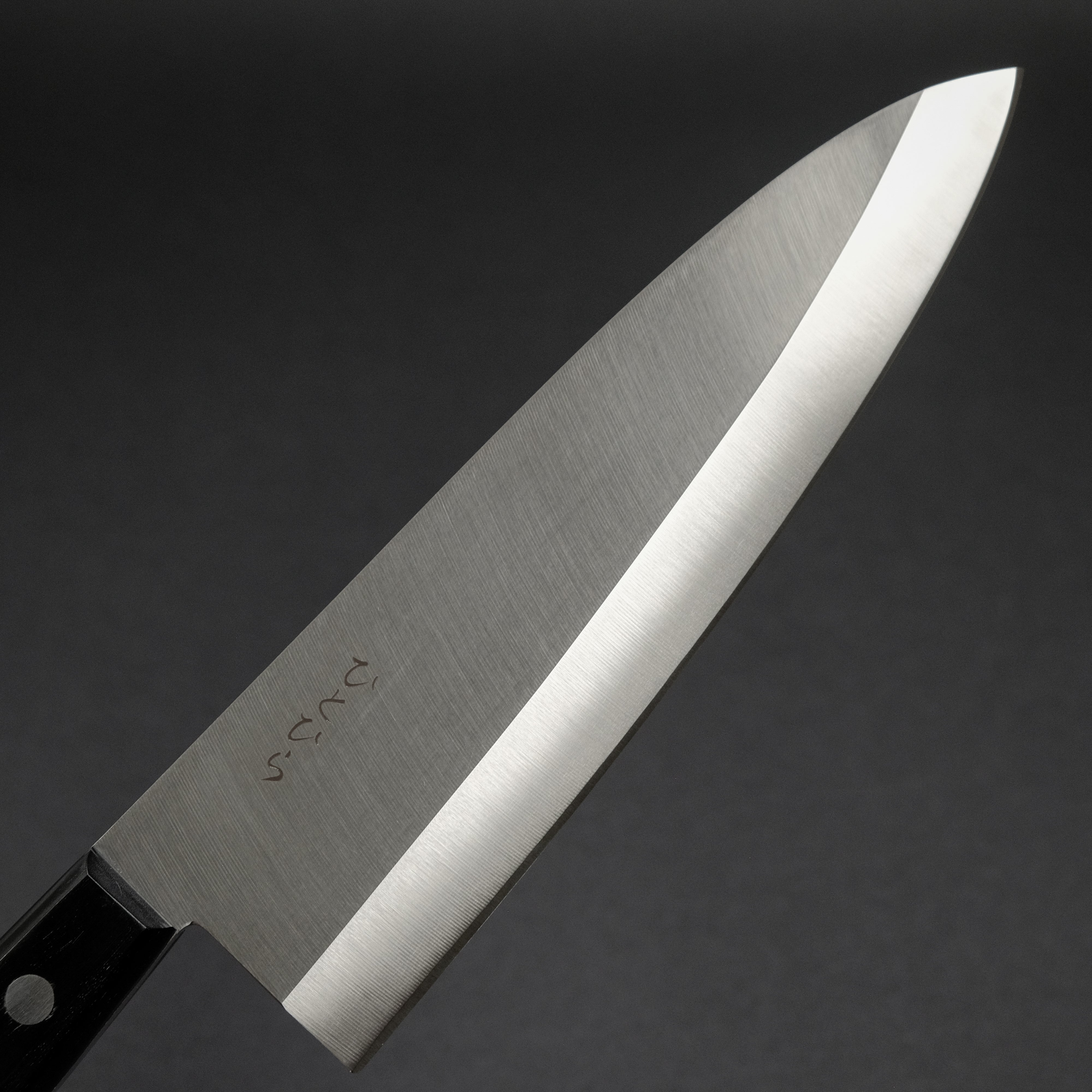 Hitohira Hiragana Deba 210mm Japanese Kitchen Knife - Pakka Wood Handle, No Bolster - Perfect for Sushi, Fish Filleting & Meat Cutting
