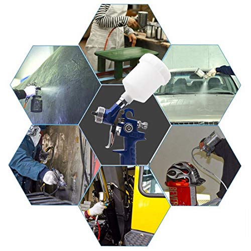 Mini HVLP Paint Spray Gun 125ml - BlueSpot Airbrush with 0.8mm Nozzle & 1/4