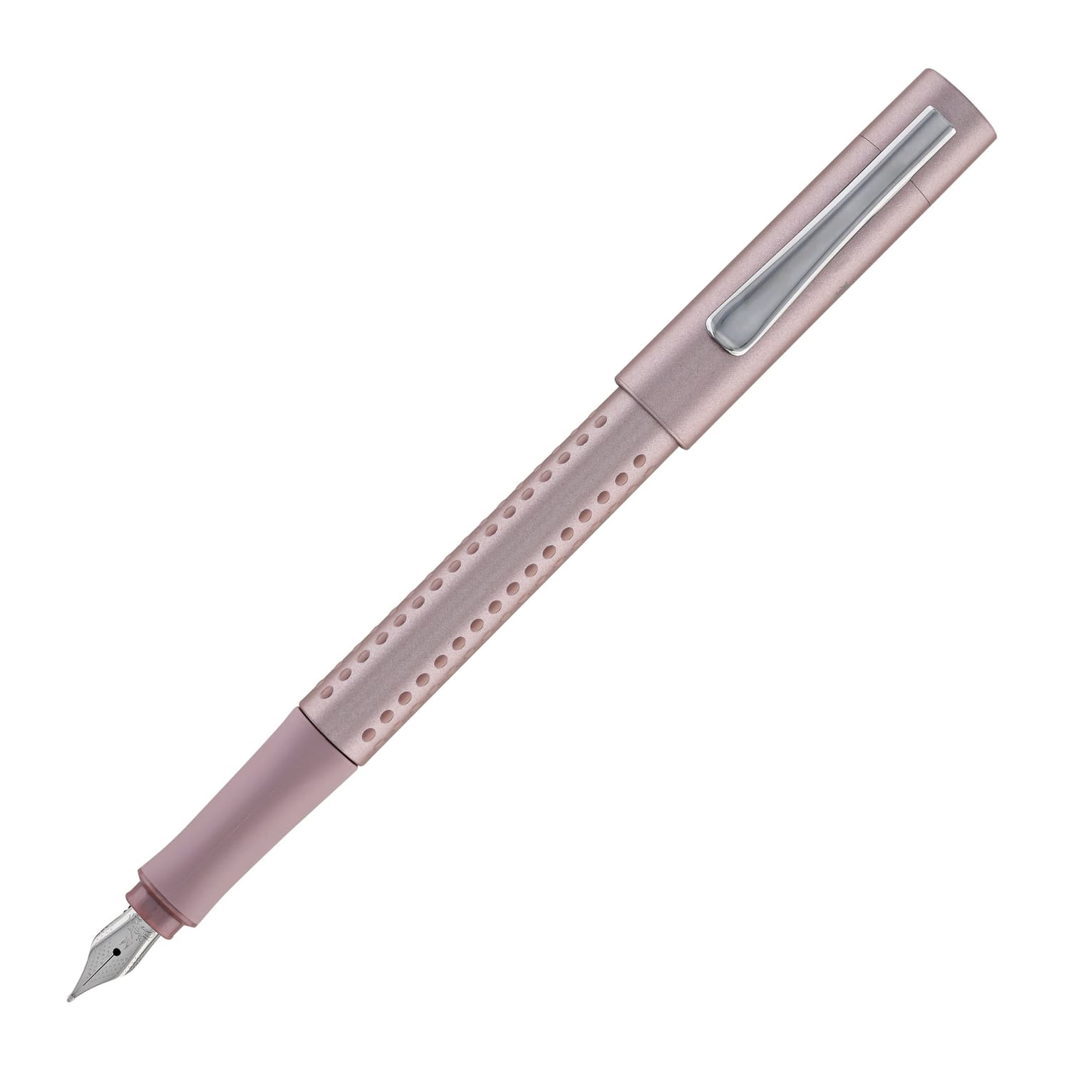 Faber-Castell Grip 2011 Fountain Pen - Pale Rose Color Premium Writing Instrument for Calligraphy, Journaling & Office Use