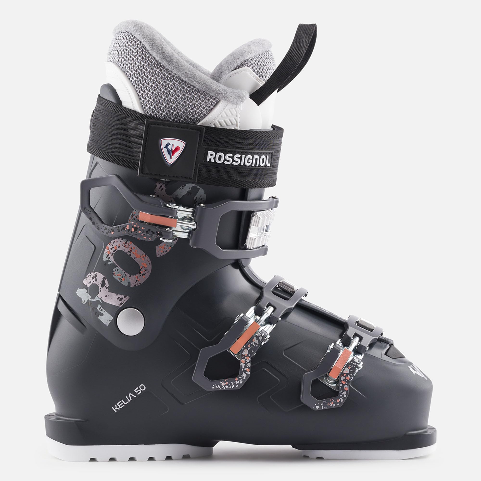 Rossignol Evo 70 Men's Ski Boots - Comfortable Relaxed Fit Snow Boots for Alpine Skiing & Winter Sports - Black
