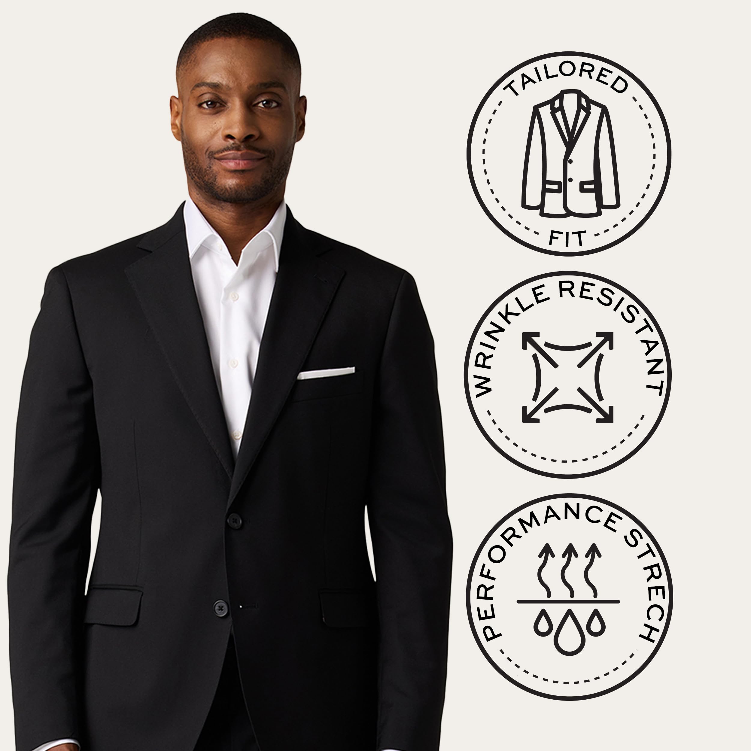 Premium Tailored Fit Men's Business Suit - Elegant & Stylish Formal Wear for Weddings, Office & Special Occasions