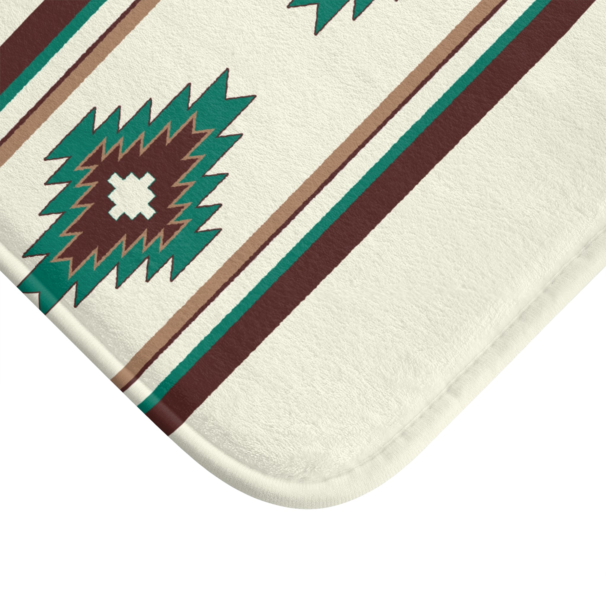 Boho Bath Mat - Soft Microfiber Bathroom Rug with Southwestern Desert Trail Design, Non-Slip Shower Mat for Small & Large Bathrooms - Perfect for Modern Boho Decor and Cozy Bathroom Comfort
