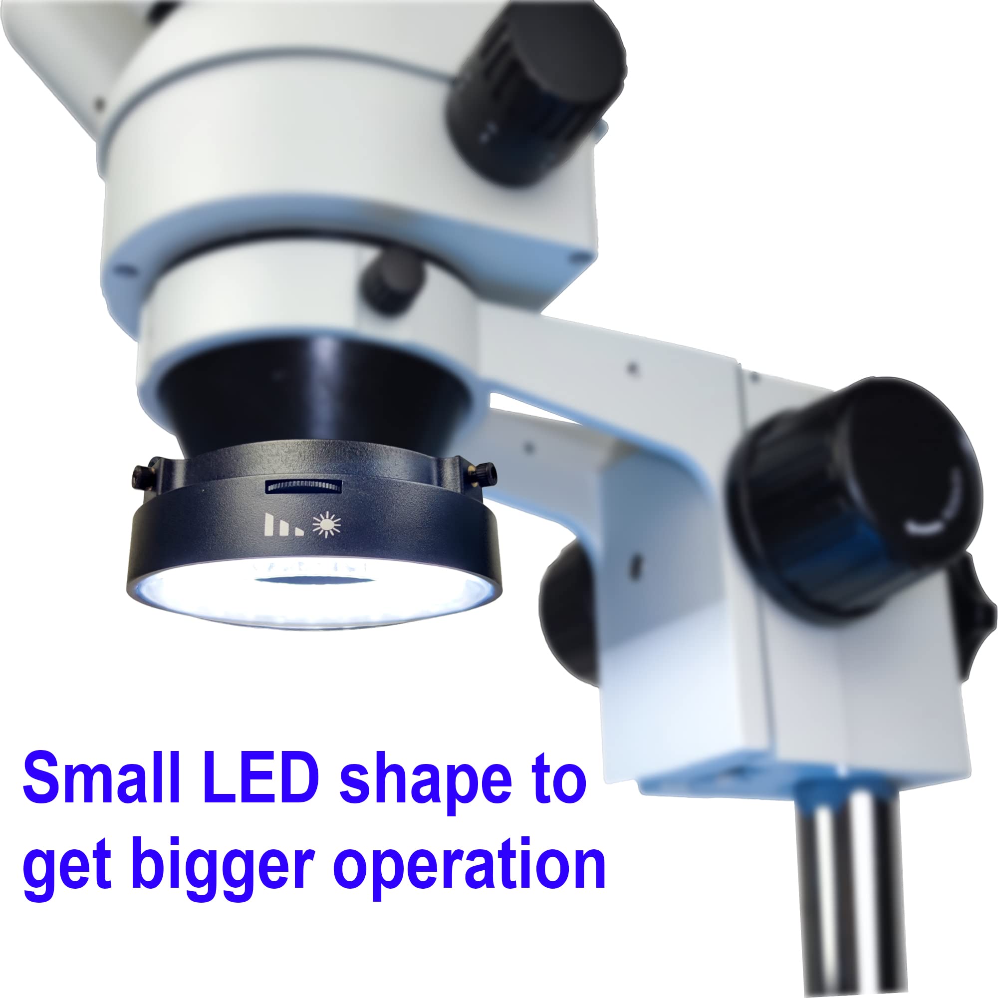 USB-Powered 72 LED Microscope Ring Light - Adjustable Brightness & Focus for Monocular, Binocular & Trinocular Microscopes - Ideal for Lab Research, Jewelry Inspection & Biological Studies