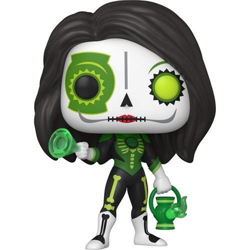 DC Heroes Pop! Vinyl Figure - Green Lantern Jessica Cruz Dia de Los Muertos Edition [411] | Funko Collectible for Comic Fans, Home Decor & Gift for Superhero Lovers | Perfect for Display, Office Desk & Pop Culture Collections