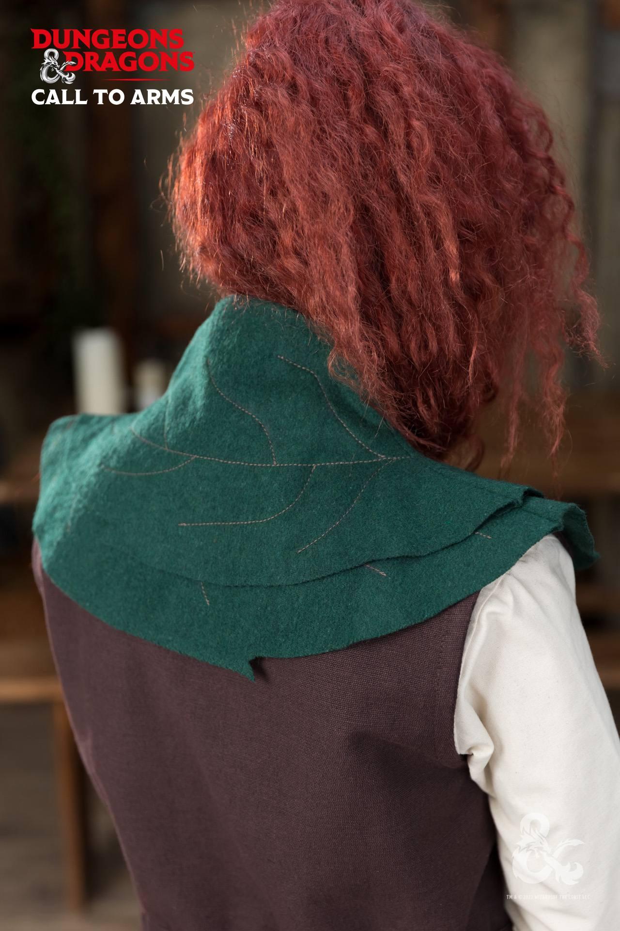 Dungeons & Dragons Druid Cape - Green Fantasy Cloak for Cosplay, LARP & Tabletop RPG Costumes | Perfect for D&D Game Nights & Fantasy Conventions