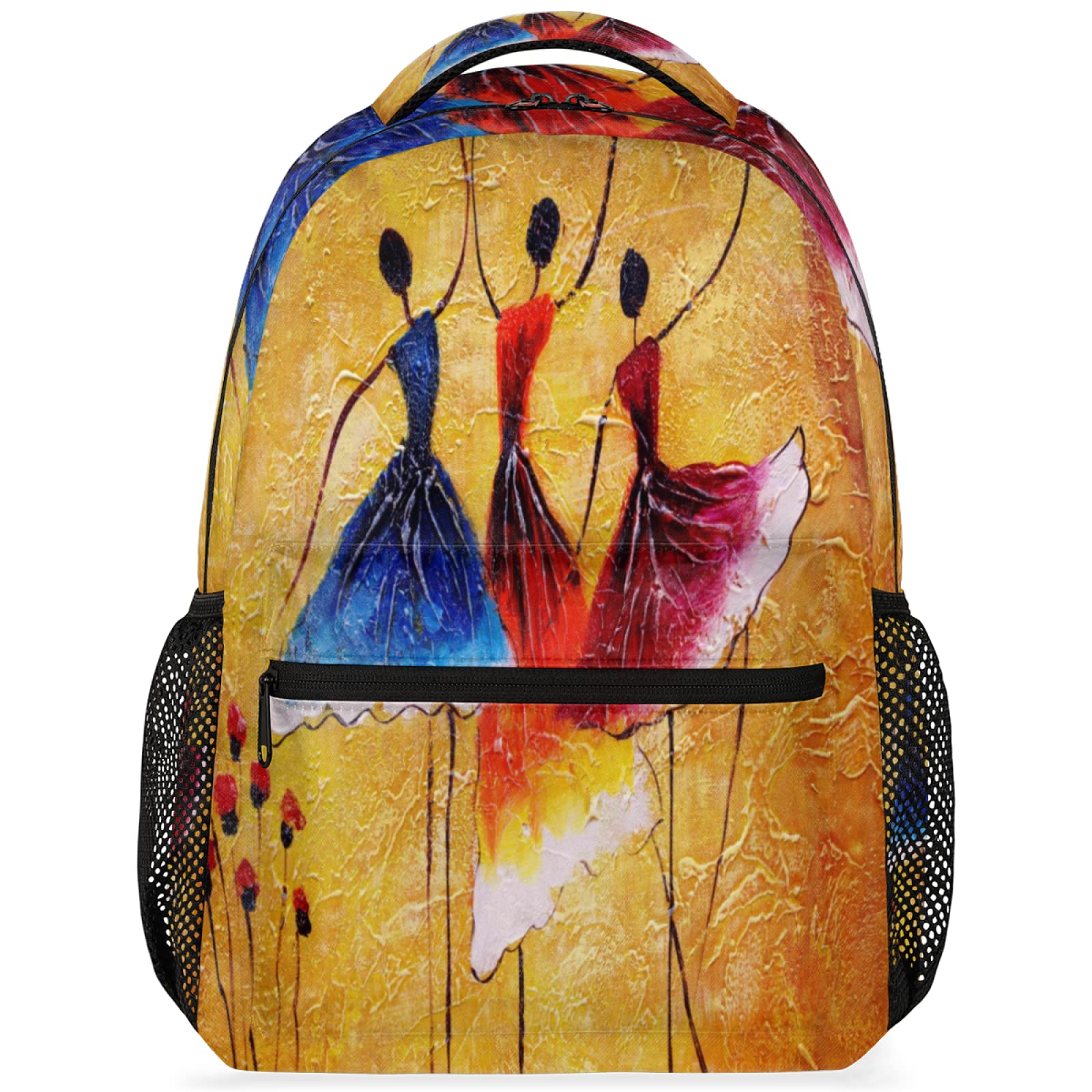 Waterproof Spanish Dancer Laptop Backpack for Men & Women - Lightweight Travel Backpack with USB Charging Port, College School Bookbag - Perfect for Work, Commuting & Weekend Getaways