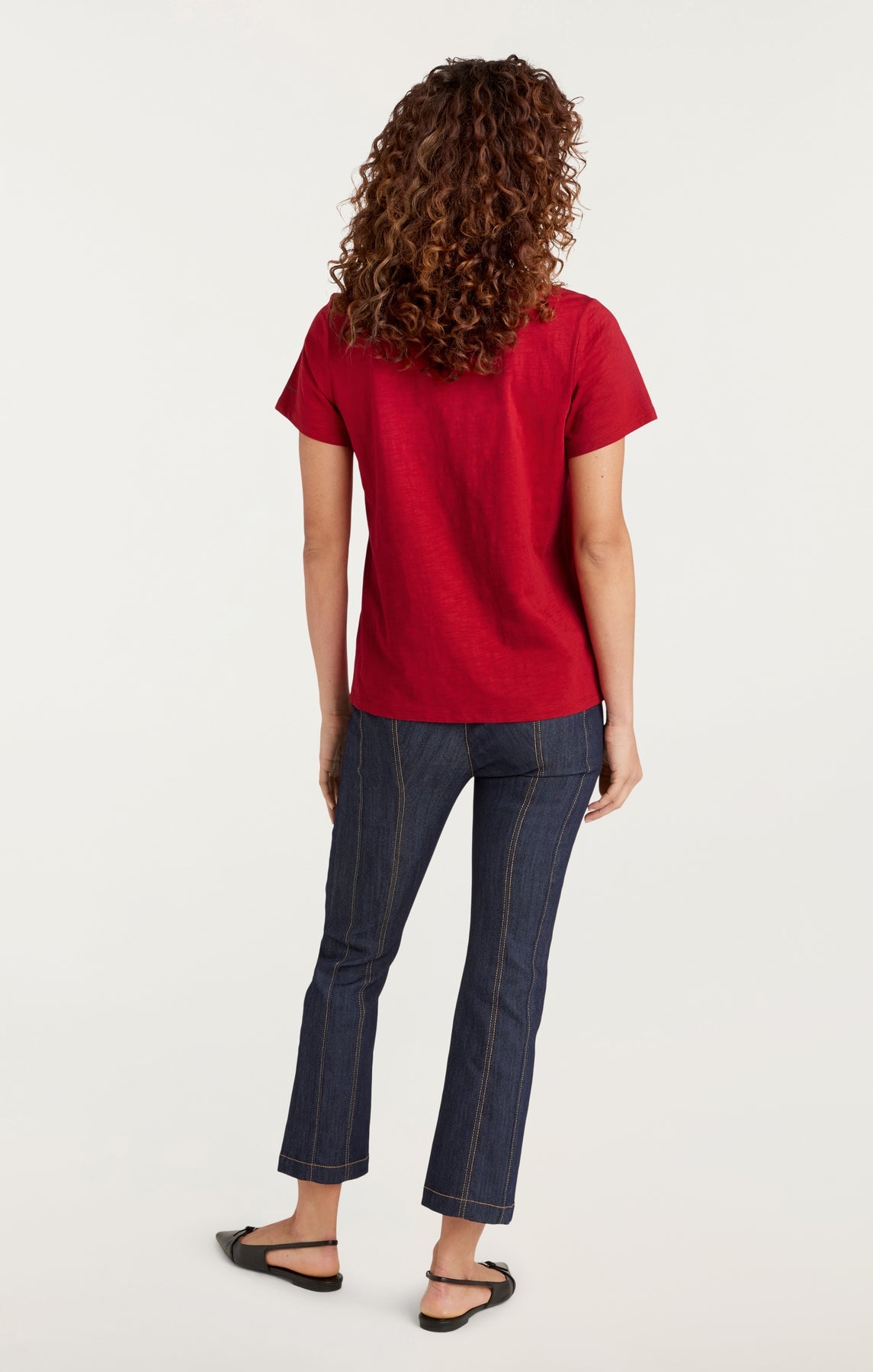 Cinq A Sept Toweled L'Amour Shrunken Tee - Soft Vintage-Inspired T-Shirt for Women | Perfect for Casual Outfits, Layering & Everyday Wear
