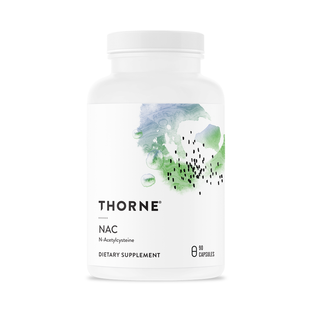 Thorne NAC (N-Acetyl Cysteine) 600mg - Premium Antioxidant Supplement for Liver Support, Detox & Immune Health - Gluten-Free, Non-GMO - Daily Wellness & Fitness Supplement for Men & Women
