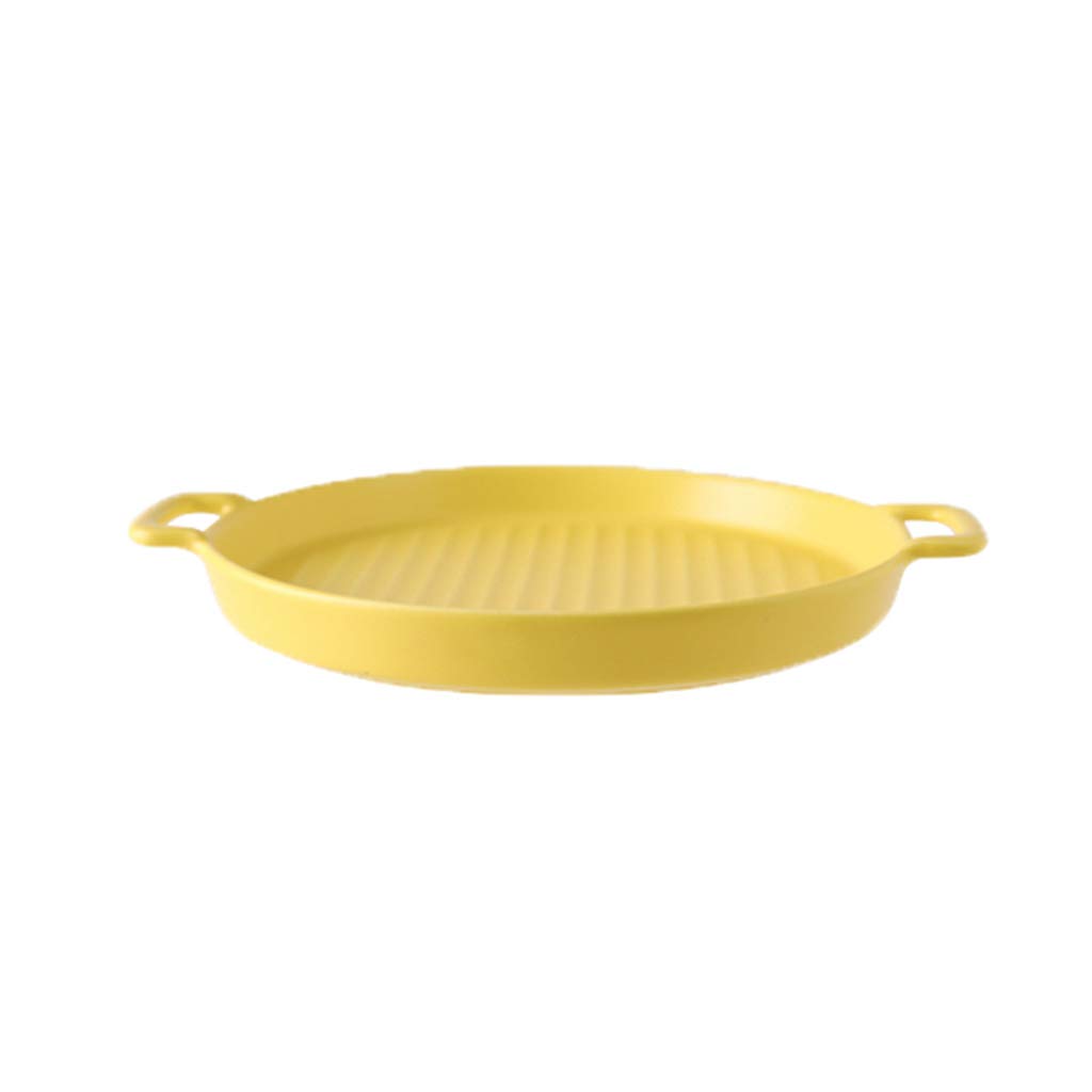 Binaural Ceramic Bakeware Set - Microwave & Oven Safe Rice Bowls, Baking Dishes & Dinner Plates - Heat Resistant & Easy to Clean for Baking, Serving & Meal Prep