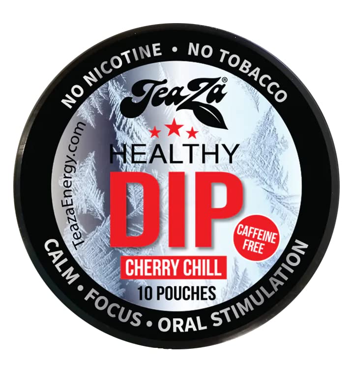 TeaZa Herbal Pouch Cherry Chill 1 Can with DC Crafts Nation Skin Can Cover - Skull Design | Herbal Relaxation Drink | Perfect for Parties, Camping & Stress Relief