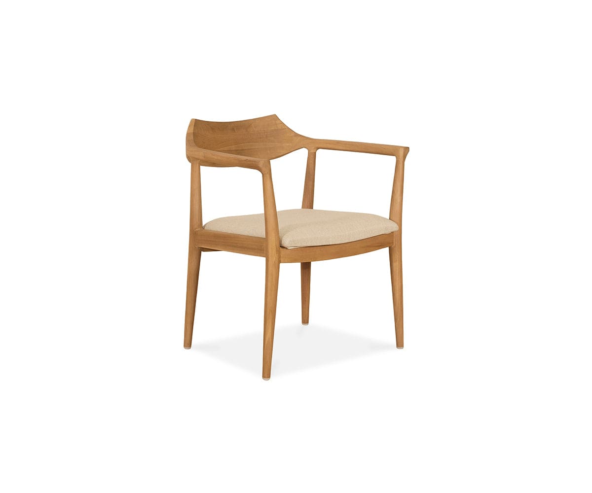 Carabella Dining Arm Chair - Modern Upholstered Side Chair for Kitchen, Dining Room & Office - Comfortable & Stylish Seating Solution