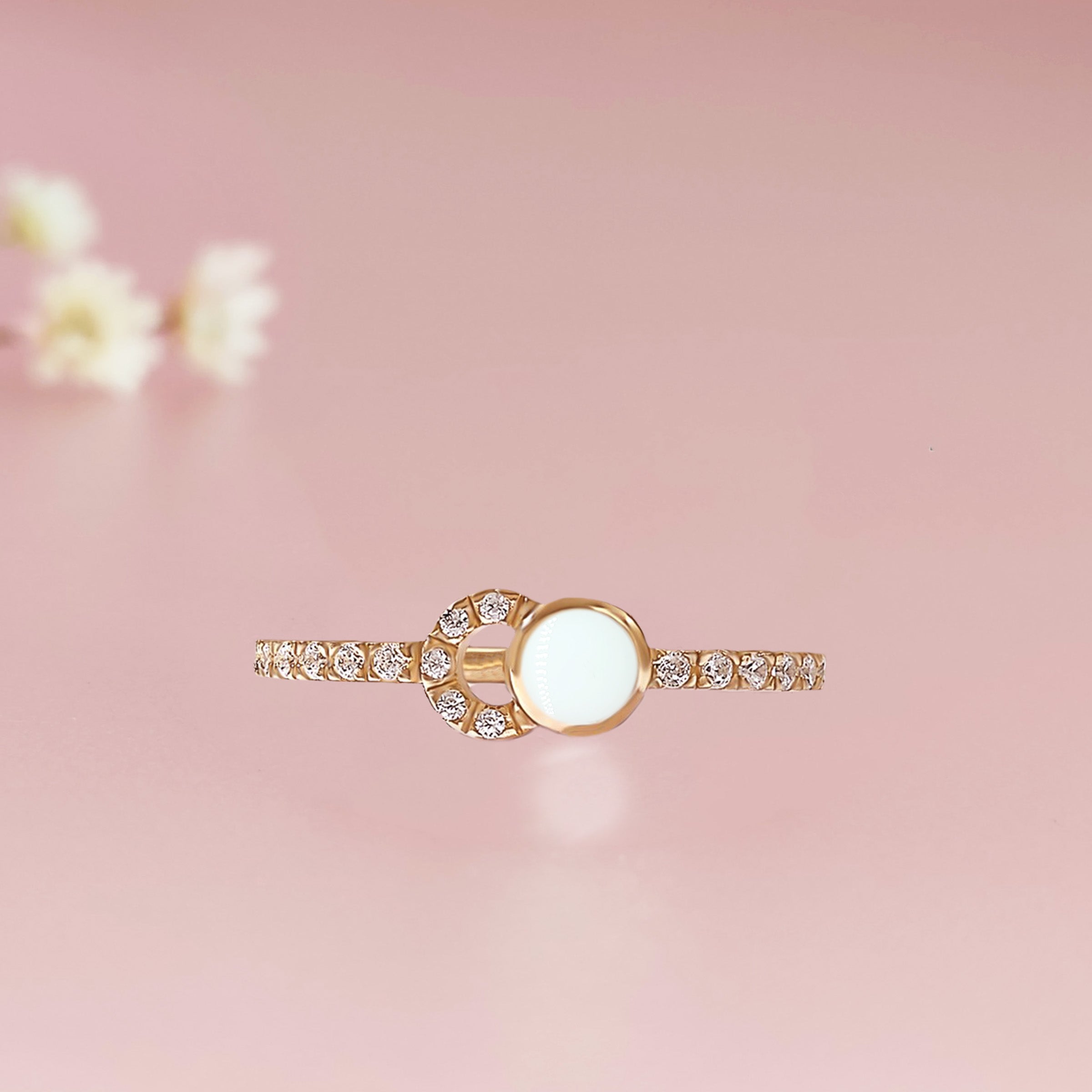 Gold Breastmilk Ring - Elegant Nursing Jewelry for Breastfeeding Moms - Perfect for Mother's Day, Baby Showers & Nursing Gifts
