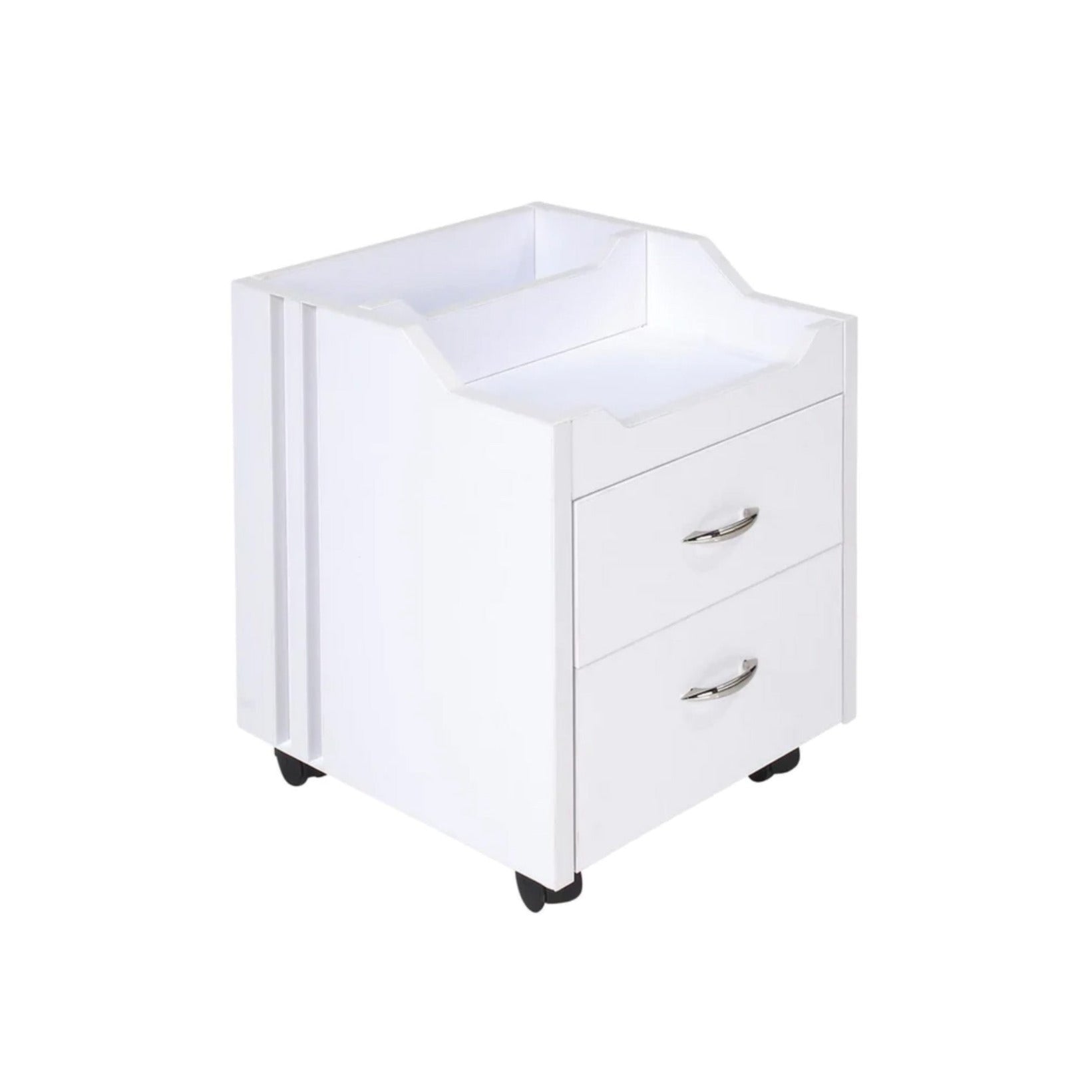 KM Pedi Cart - Professional Pedicure Spa Cart with Wheels for Nail Salon & Mobile Spa - Perfect for Manicures, Pedicures & Beauty Services On-The-Go