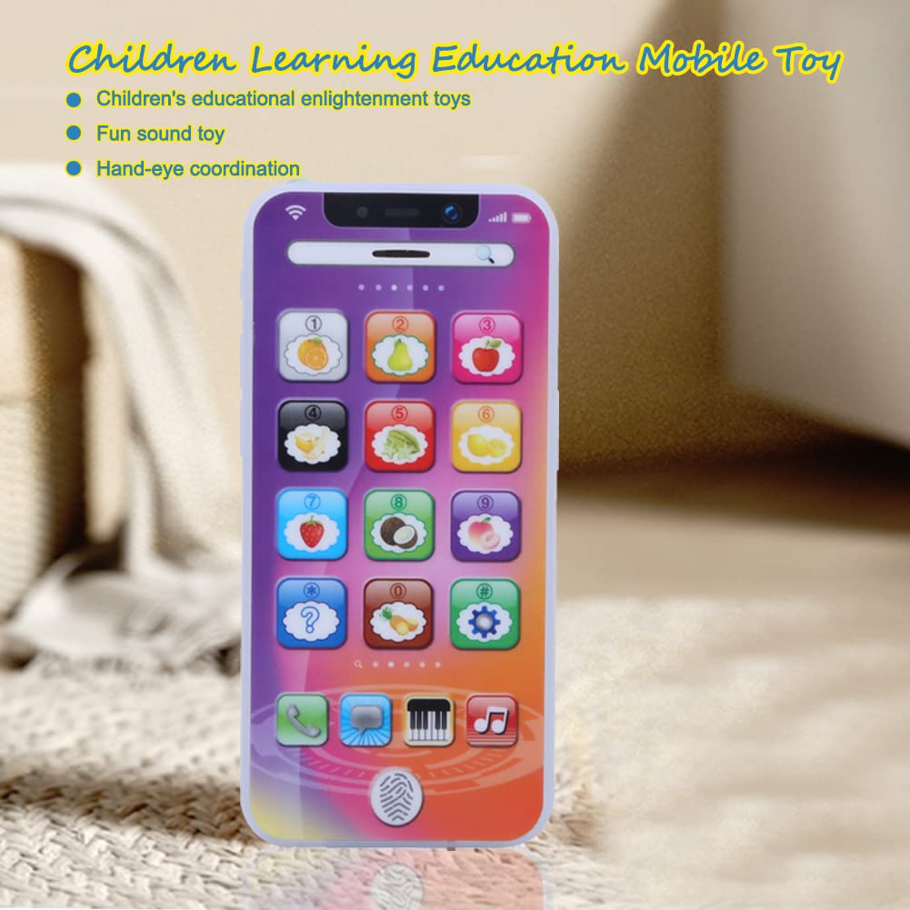 Cikonielf Multifunctional Baby Phone Toy with Music & Light - Early Educational Learning Phone for Toddlers, Boys & Girls - Perfect for Playtime, Sensory Development & Pretend Play