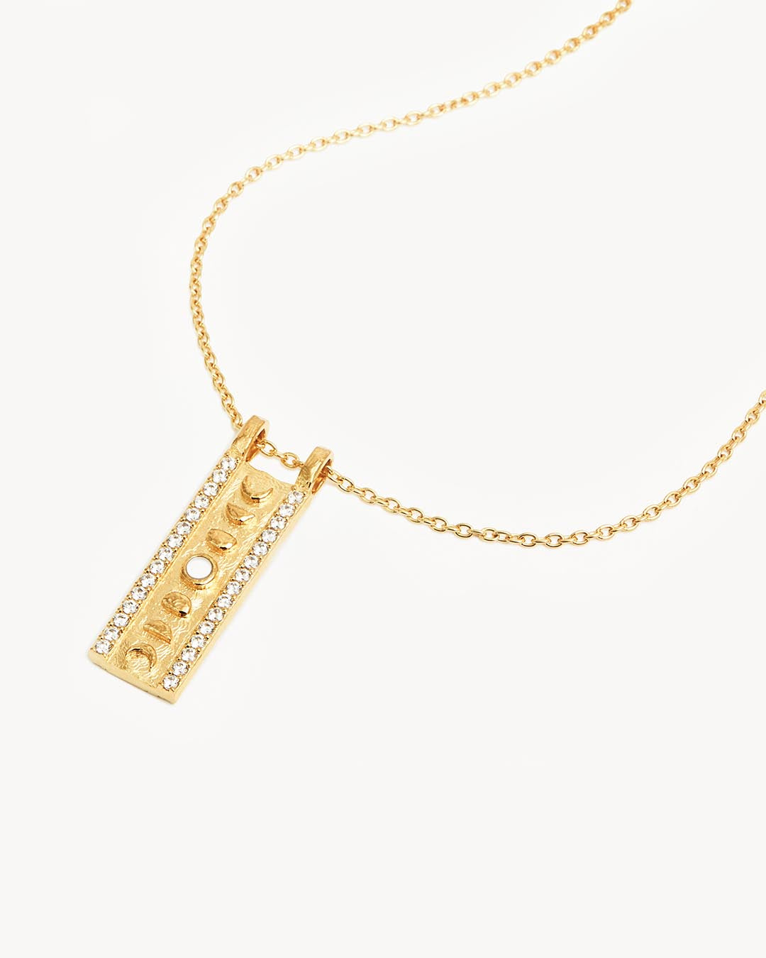 18K Gold Vermeil Lunar Phases Necklace - Elegant Moon Phase Pendant for Women - Perfect for Gifts, Date Nights & Special Occasions