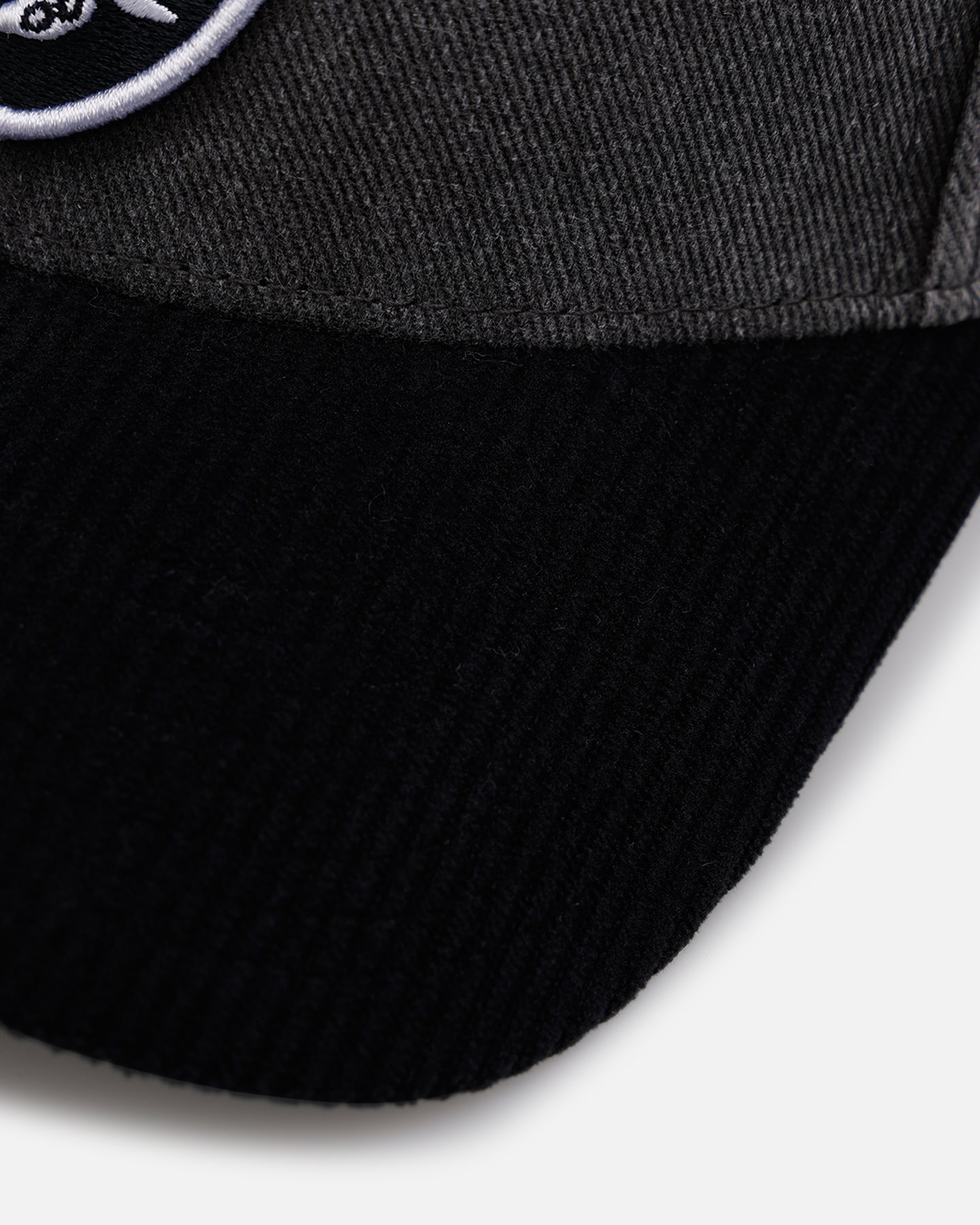47 Brand Las Vegas Raiders 'Apollo Corduroy' Snapback Hat - Black Adjustable Strapback Cap for Men - Perfect for Game Day, Tailgating & Fan Gear Collection