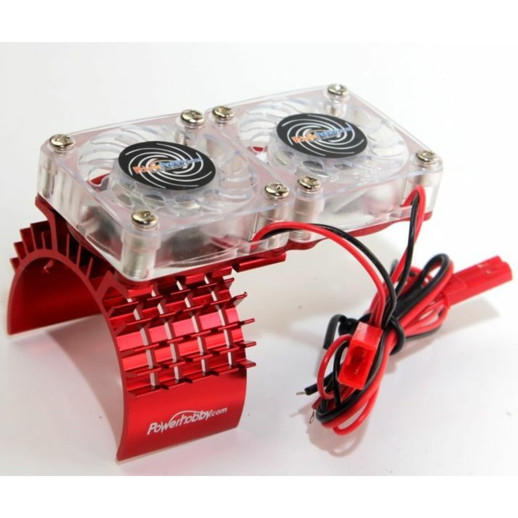 High-Performance Aluminum Cooling Fan for Slash 4WD RC Car - Red FSRED Edition | Durable Heat Dissipation Solution for Off-Road Racing & Extreme Conditions