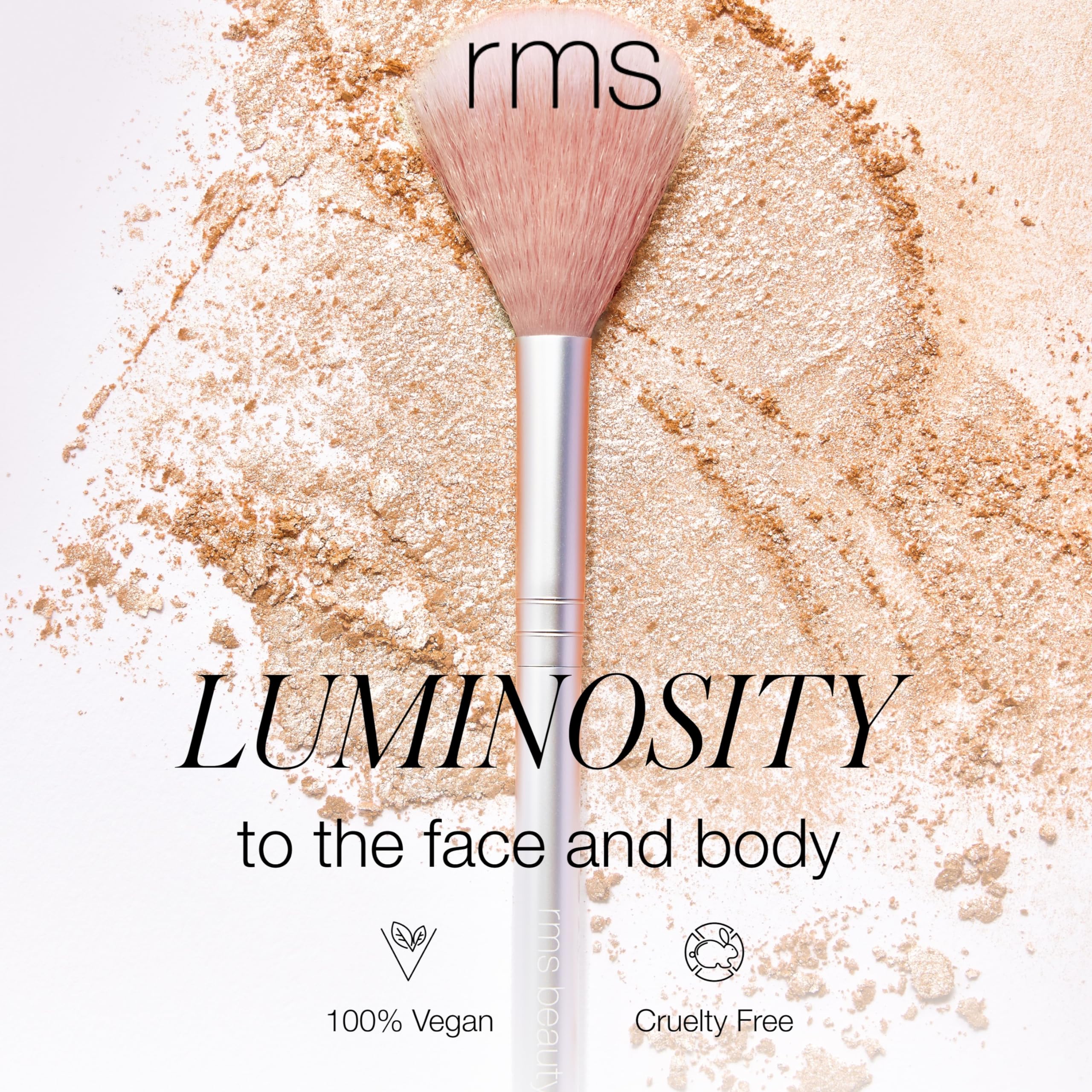 Premium Women's Skin2Skin Classic Fan Brush - Soft Bristles for Flawless Makeup Blending & Highlighting | Perfect for Foundation, Powder & Contouring | Ideal for Professional & Everyday Makeup Use
