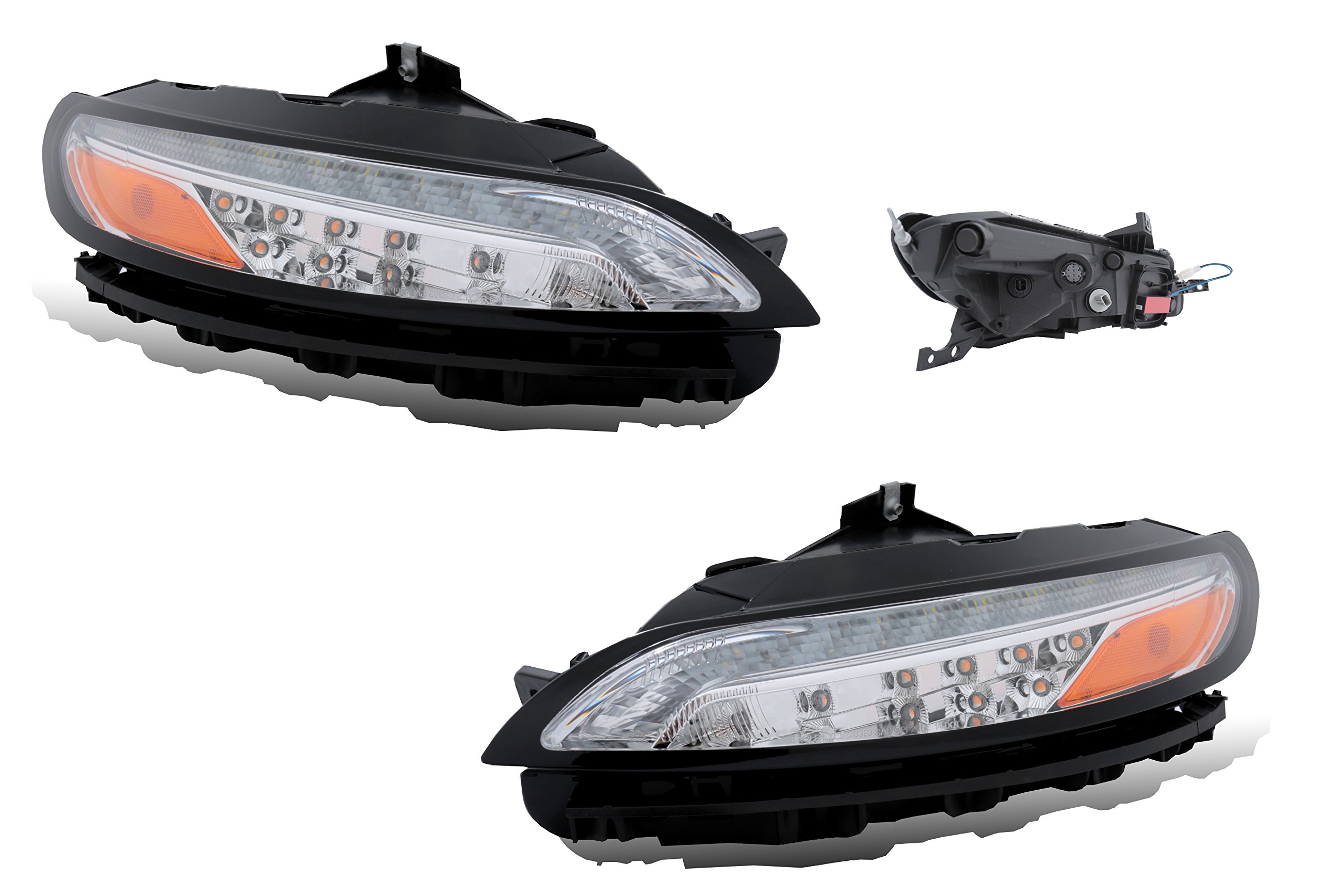 Jeep Cherokee LED Parking Signal Light Assembly - Pair - High Visibility & Durable Replacement for Day & Night Driving