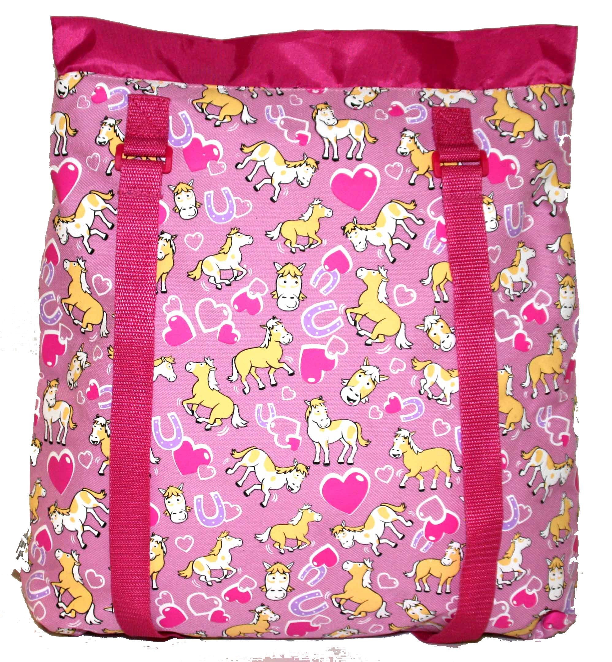 Bugzz Kids Pony/Horse Kit Bag for Swimming & PE - Durable Waterproof Sports Bag for Girls & Boys - Perfect for Swim Lessons, Gym Class & School Activities
