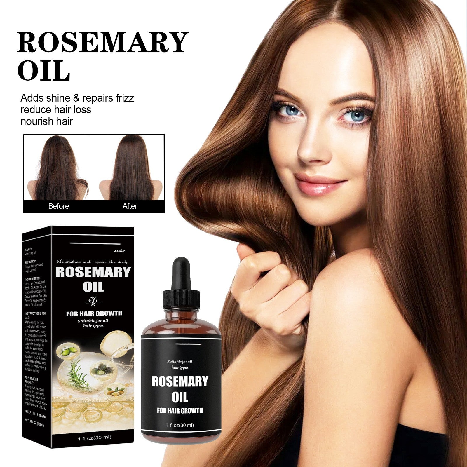 Premium Hair Repair Treatment for Damaged, Dry & Frizzy Hair - Deep Conditioning for Soft, Smooth & Dense Hair - Perfect for Daily Care & Salon-Quality Results at Home