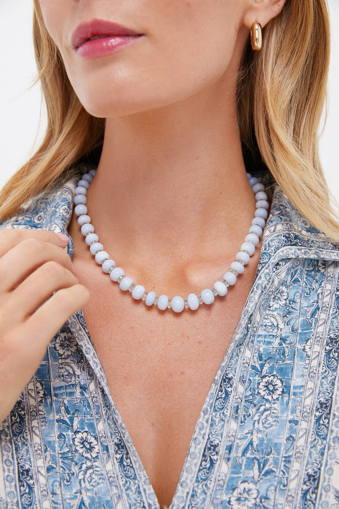 Blue Seaside Cliffs Necklace - Elegant Ocean-Inspired Jewelry for Women | Perfect for Beach Vacations, Summer Outfits & Gift Giving