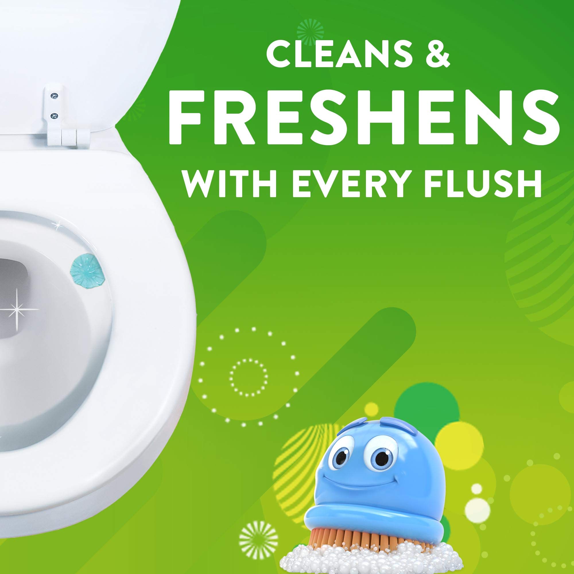 Scrubbing Bubbles Toilet Gel Stamps - Fresh Scent Toilet Bowl Cleaner for Limescale & Ring Prevention - 6 Stamps per Dispenser (Pack of 2) - Powerful Bathroom Cleaning & Maintenance - Easy-to-Use Toilet Cleaning Solution for Homes, Hotels & Offices - Perfect for Daily Cleaning, Deep Stain Removal and Preventing Toilet Rings