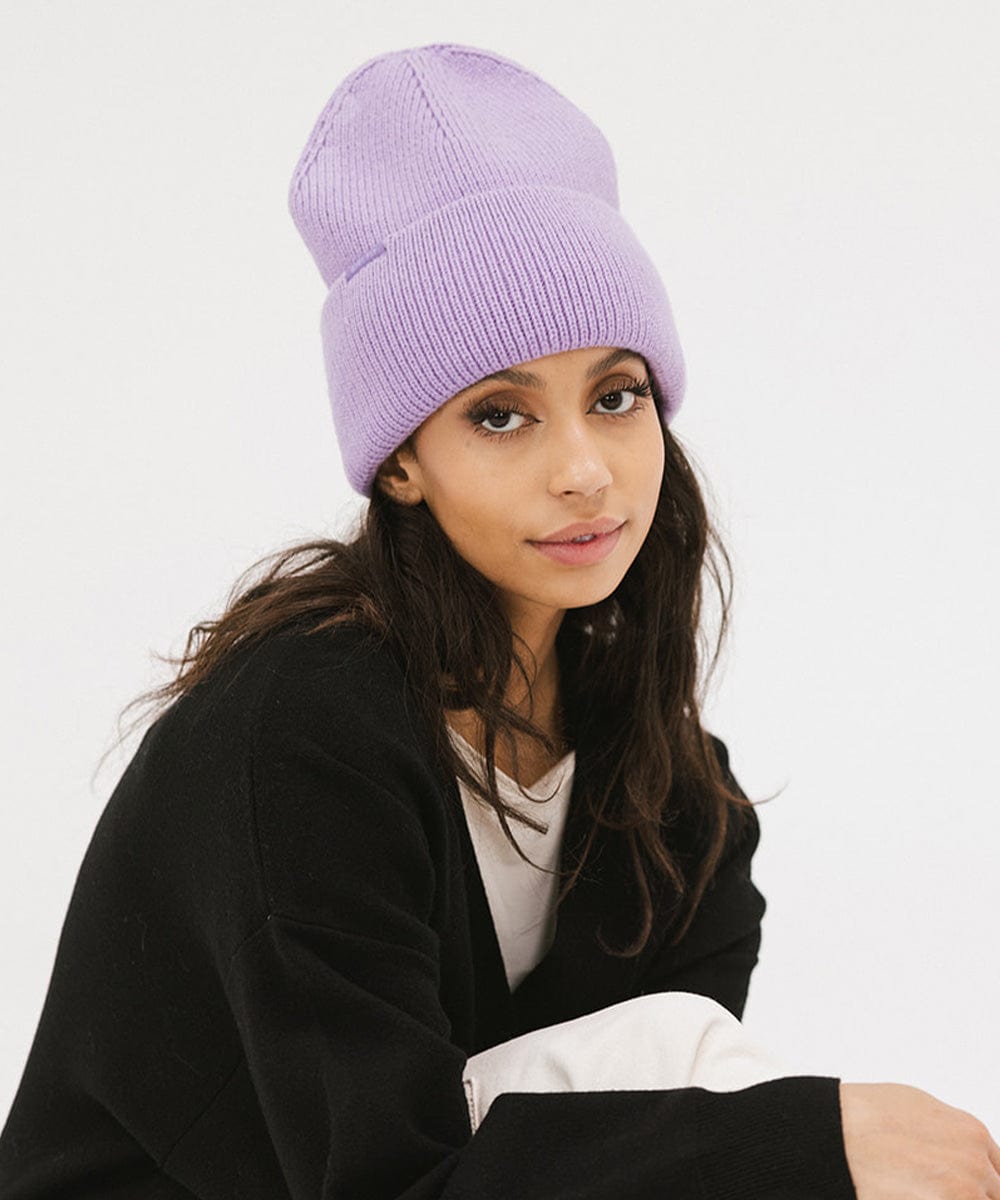 Lou Oversized Knit Beanie - Soft Chunky Winter Hat for Women & Men - Perfect for Cold Weather, Skiing, and Outdoor Activities