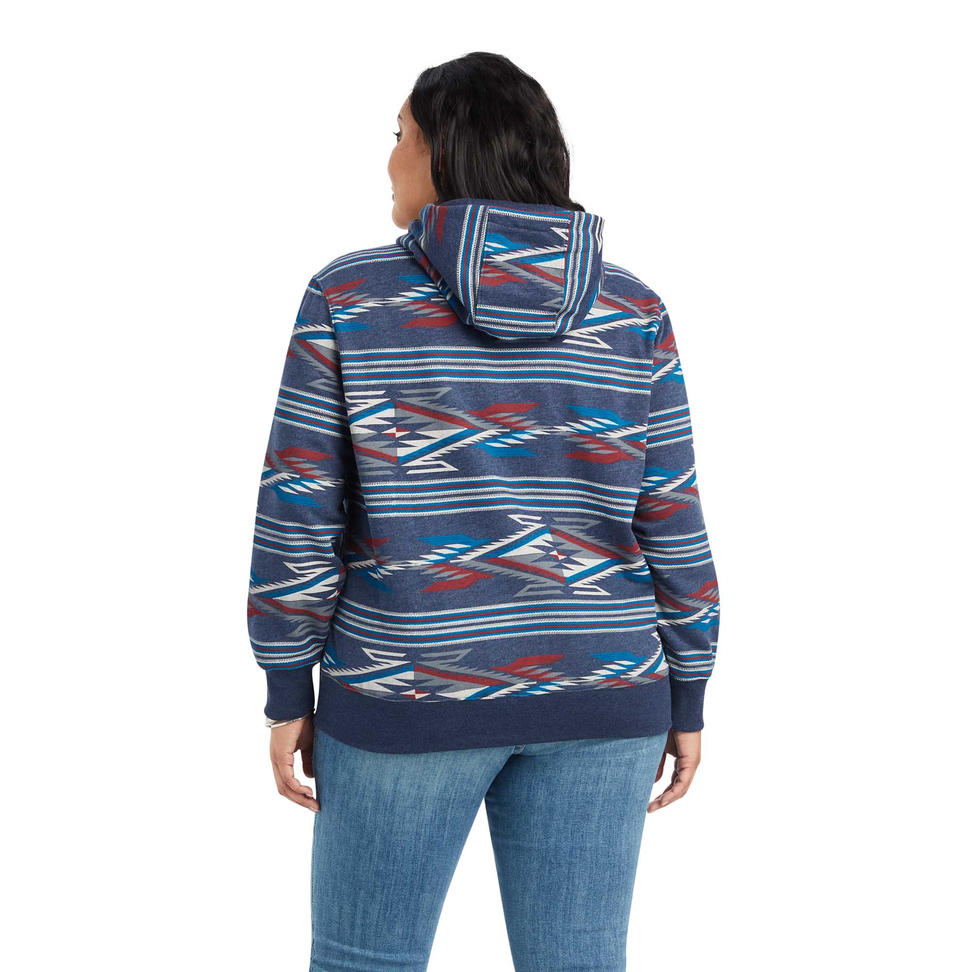 Ariat Chimayo Print Hoodie for Men & Women - Western Style Pullover with Unique Southwestern Design - Perfect for Rodeo, Ranch Work & Casual Wear