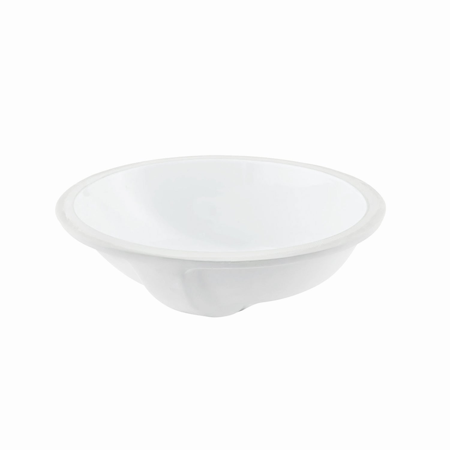 DAX White Ceramic Oval Undermount Bathroom Sink - 18x16x8 Inches Single Bowl Vanity Sink for Modern Bathrooms (BSN 100) | Perfect for Small Bathrooms, Powder Rooms & Guest Baths