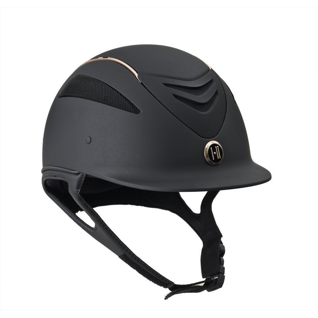 ERS One K Defender Rose Gold Stripe Football Helmet Black XL - Perfect for High School, College & Pro Players - Game Day & Practice Safety Gear
