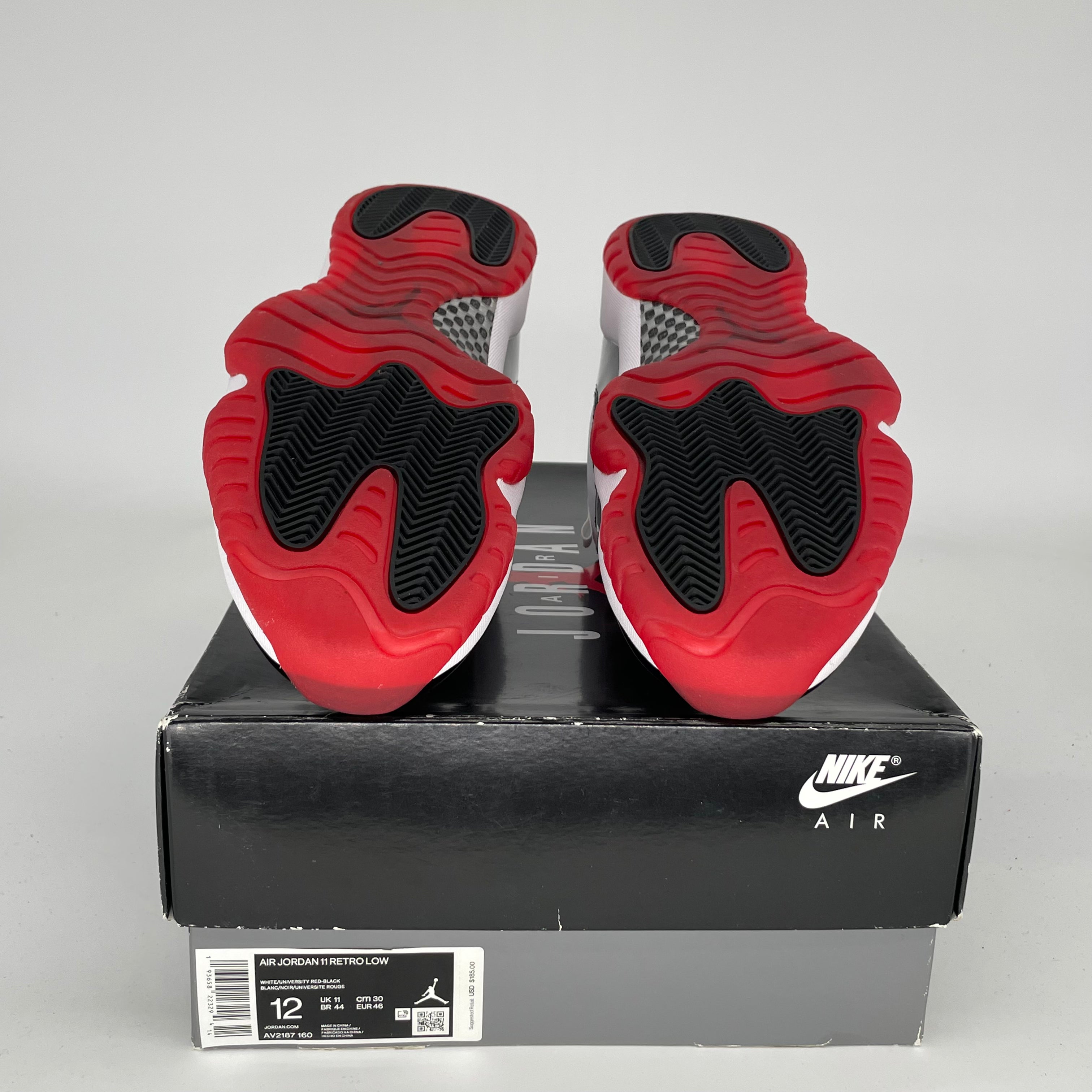 Air Jordan 11 Low Concord Bred Men's Basketball Shoes Size 12 (AV2187-160) - Perfect for Casual Wear, Street Style & Court Performance