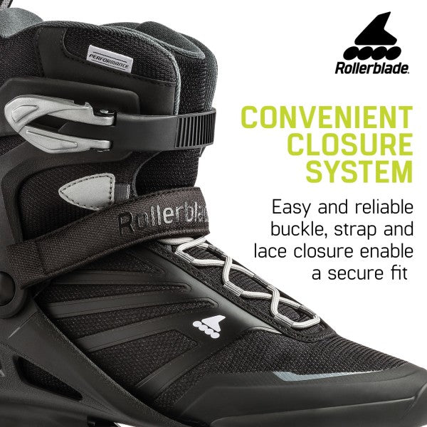 Rollerblade Zetrablade Inline Skates for Adults - Comfortable & Lightweight Fitness Skates for Outdoor & Indoor Use - Perfect for Exercise, Commuting & Recreation