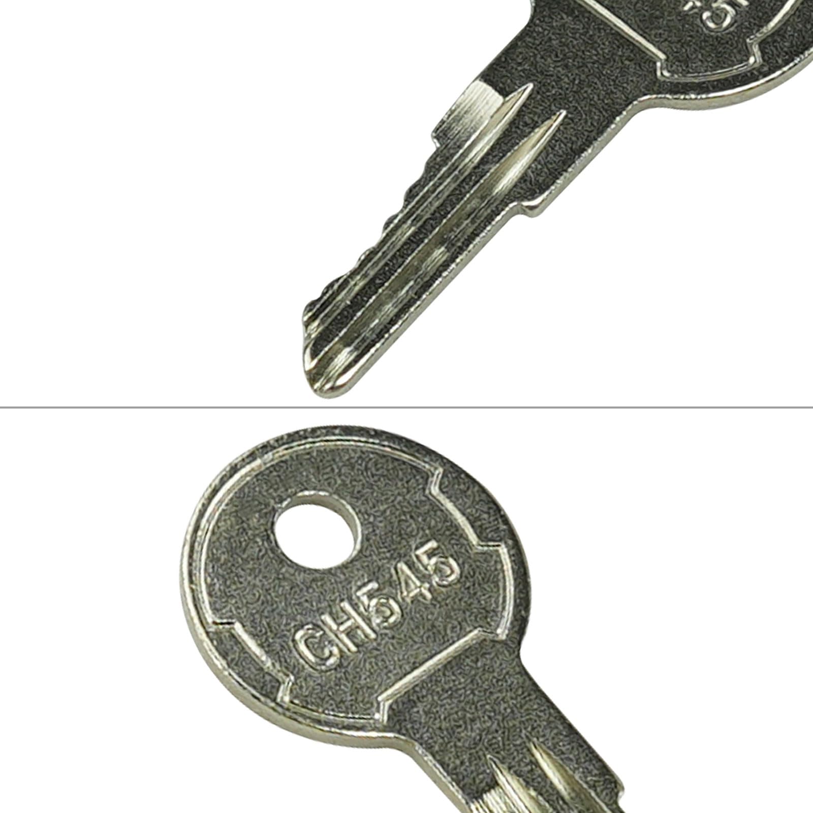 CH545 Keys - 6 Pack Compatible with Truck, Trailer, RV, Camper, Car Hauler, Tool Box & Safety Cabinet Locks - Heavy Duty Paddle Handle Replacement Keys for Outdoor and Storage Security