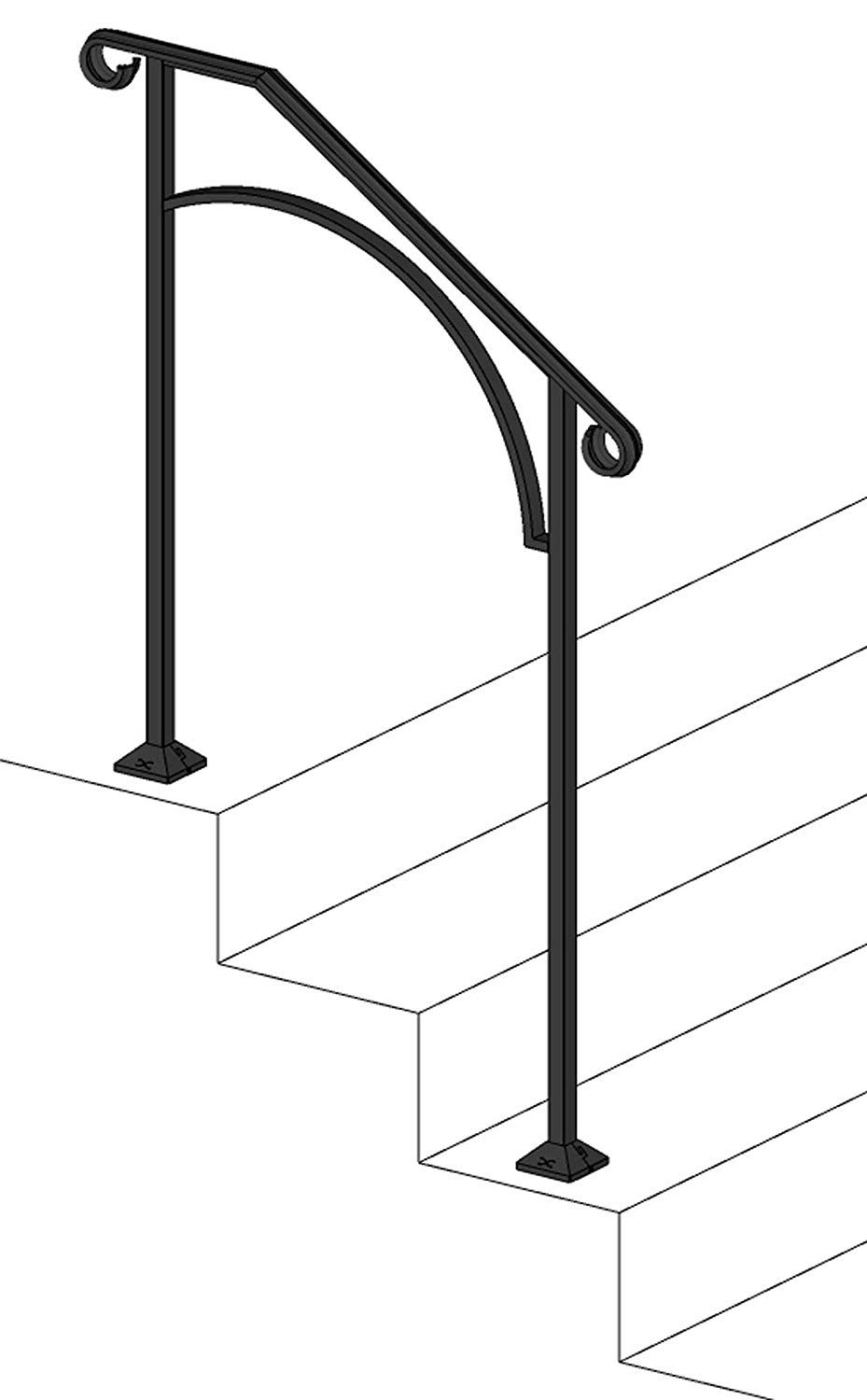 Premium Wood & Composite Stair Steps - Arch #2 Design for Indoor & Outdoor Staircases | Durable, Weather-Resistant & Easy Installation