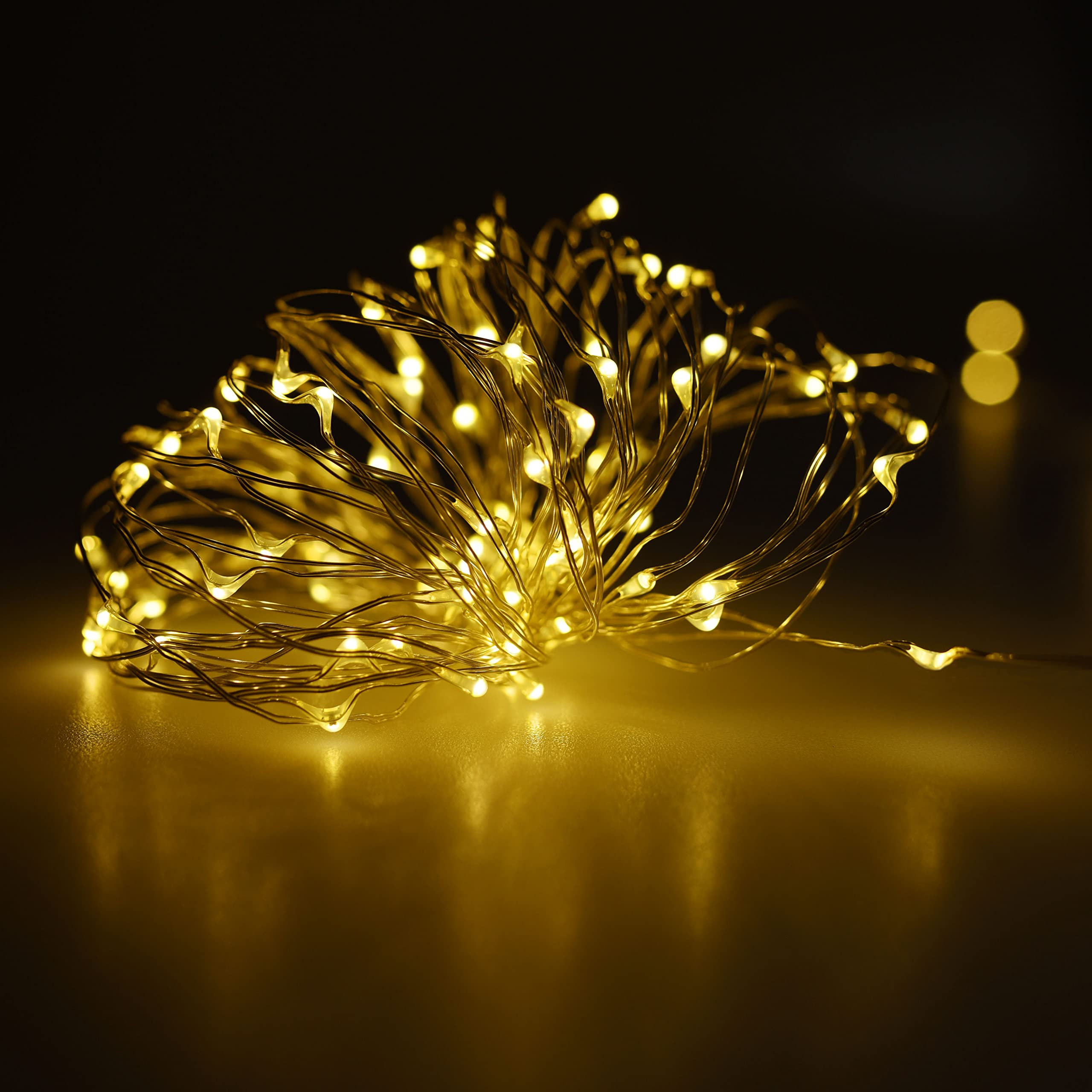 Karlling 10-Pack USB LED Fairy Lights - 50 Warm White Bulbs, 16ft Silver Wire String Lights for Bedroom, Patio, Garden, Party & Wedding Decor | Indoor & Outdoor Commercial Lighting | Perfect for Home Decoration, Holiday Displays & Event Ambiance