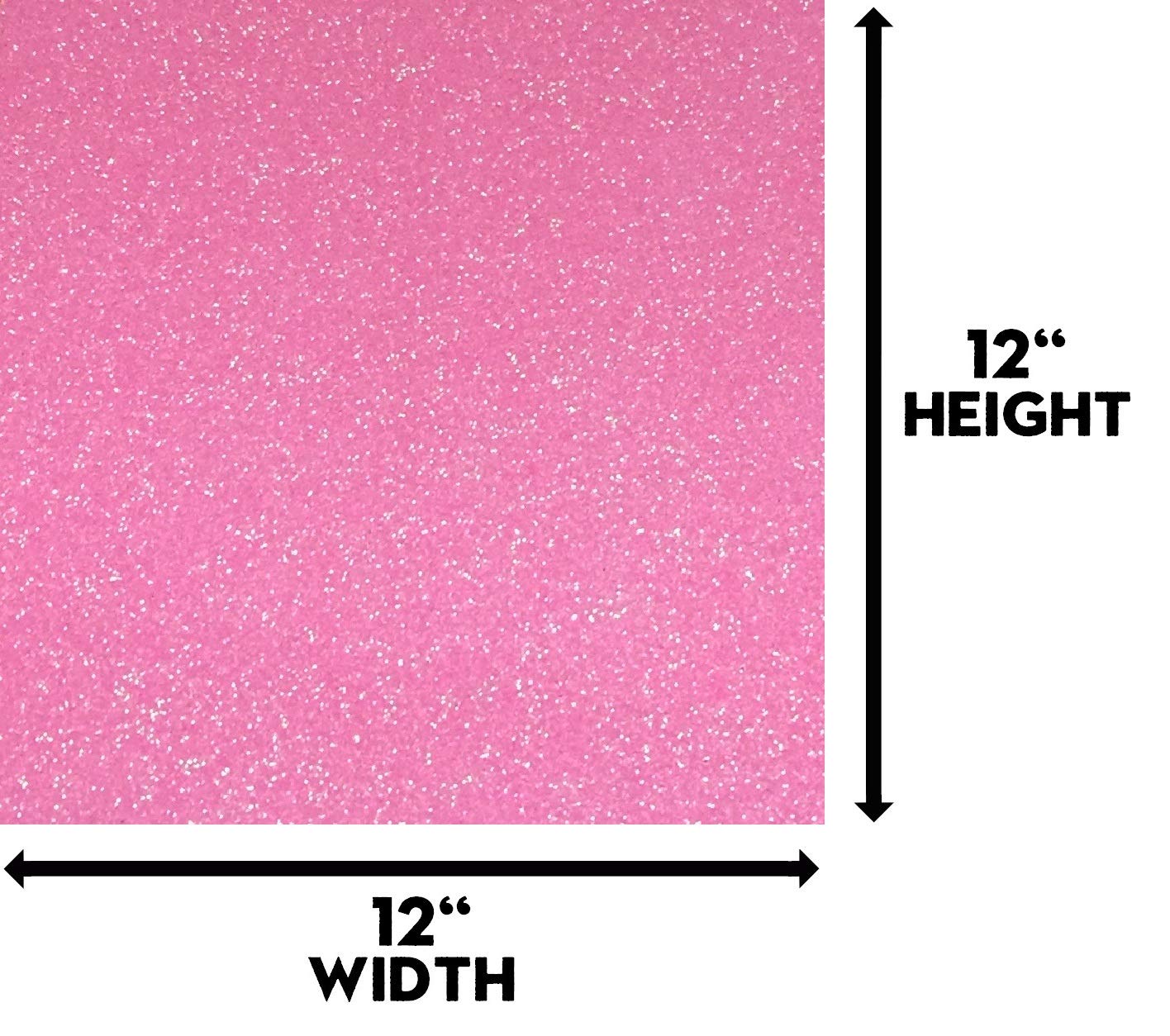 Premium Pink Glitter Cardstock Paper - 10 Sheets 12