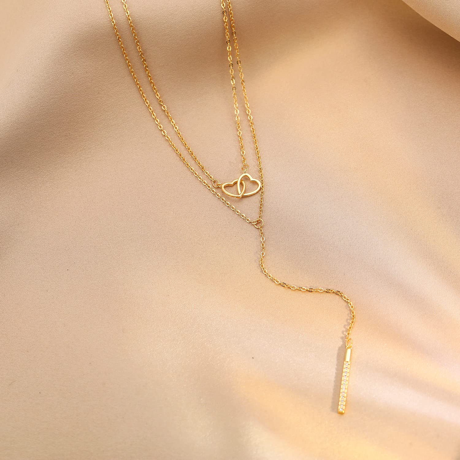 Elegant Gold Y Necklace for Women - Pearl & CZ Diamond Pendant, 18K Gold Plated, Perfect for Parties & Gifts