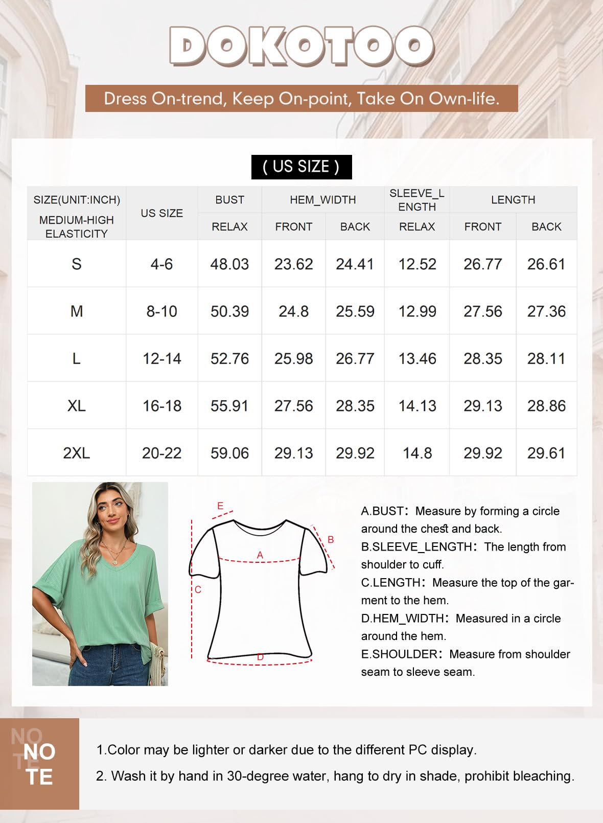 Dokotoo Women's Summer T-Shirts 2024 - Oversized Loose Fit Basic Tee for Women | Casual Wear, Beach Outfits & Everyday Comfort
