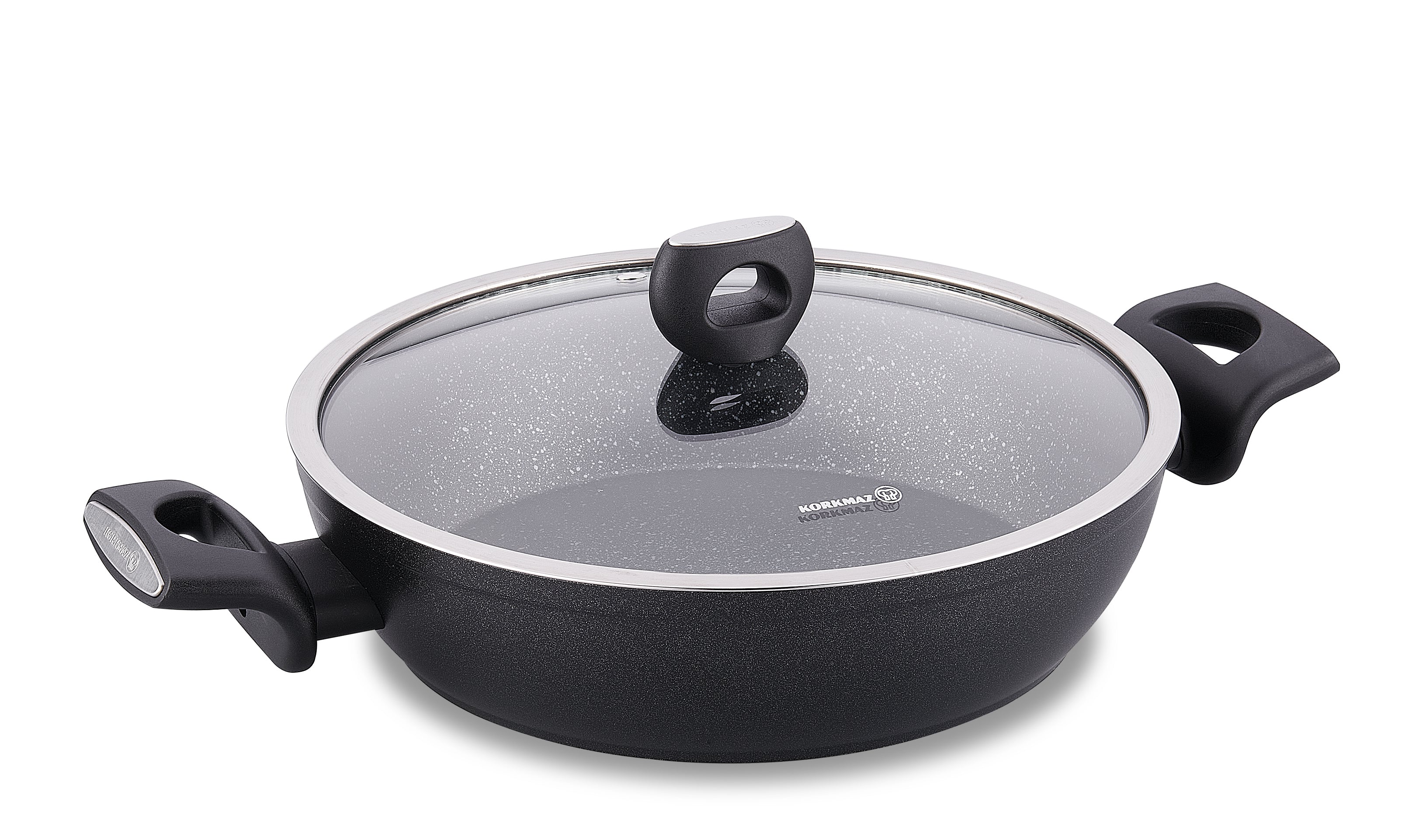2.2L Low Pot with Lid - 9.5x2.25 Inches - Small Saucepan for Cooking, Melting, and Reheating - Perfect for Kitchen, Camping, and Dorm Use